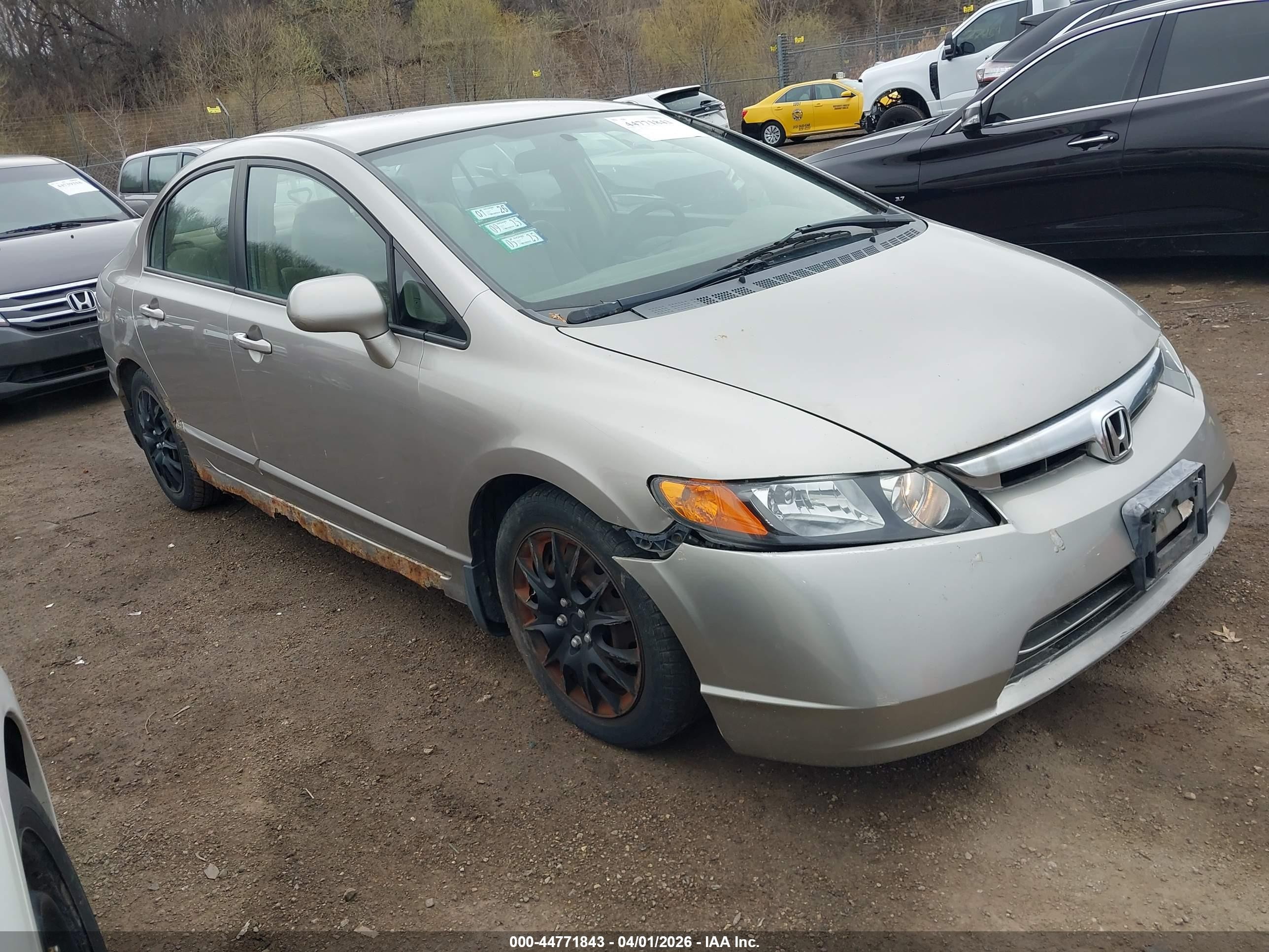 2006 Honda Civic Lx Cream vin: 1HGFA16526L026916