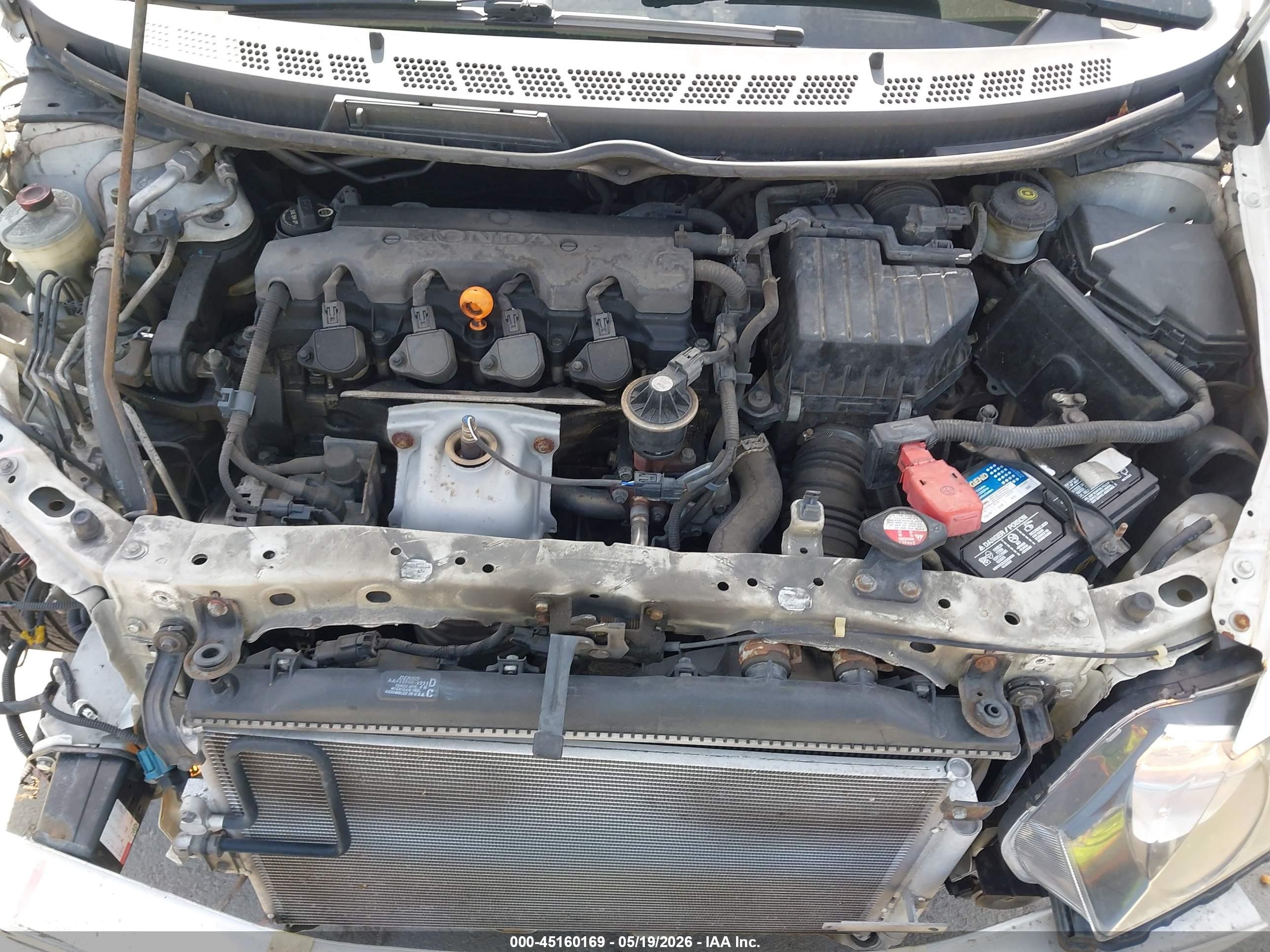 2006 Honda Civic Lx White vin: 1HGFA16526L085108