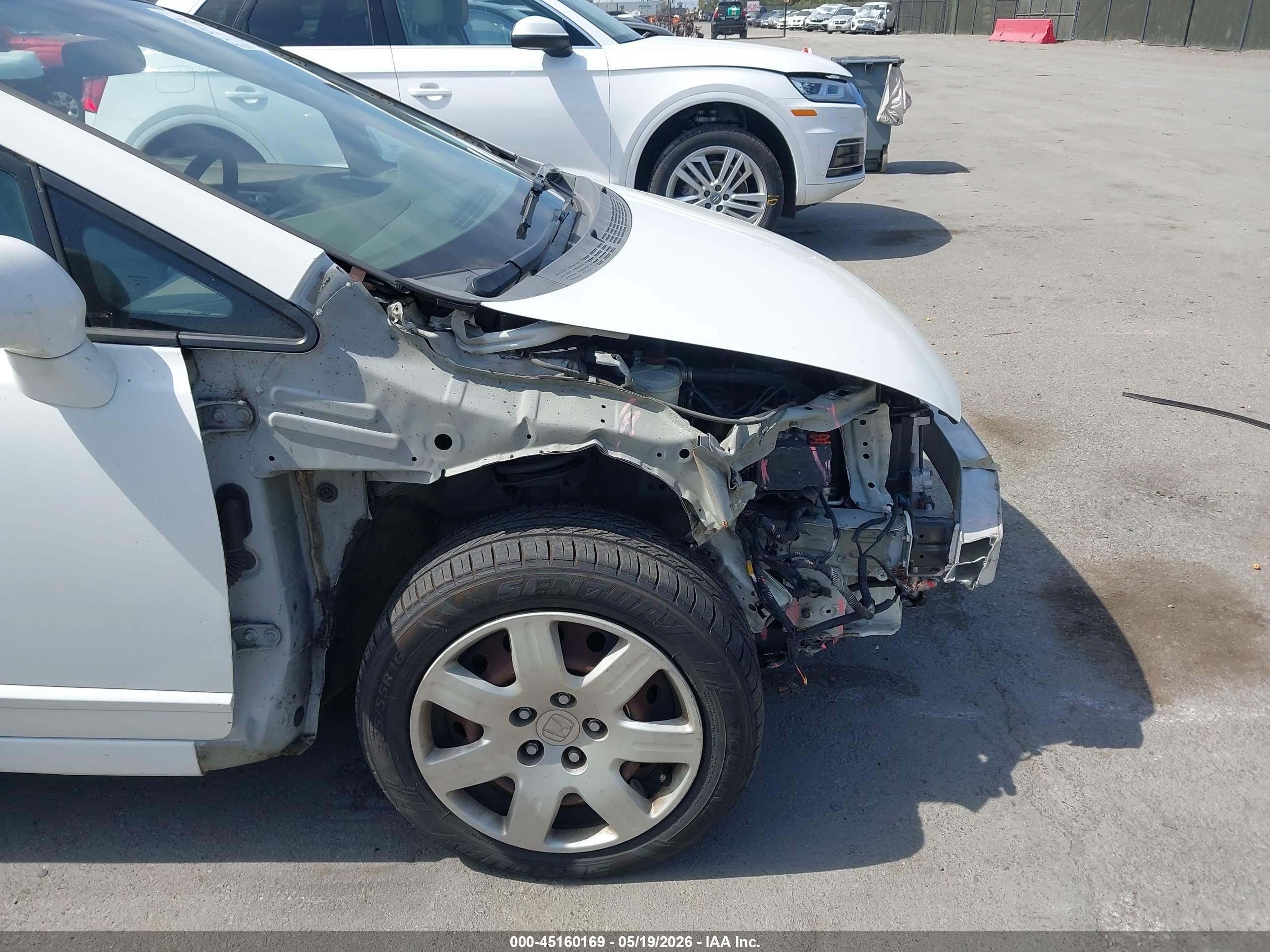 2006 Honda Civic Lx White vin: 1HGFA16526L085108