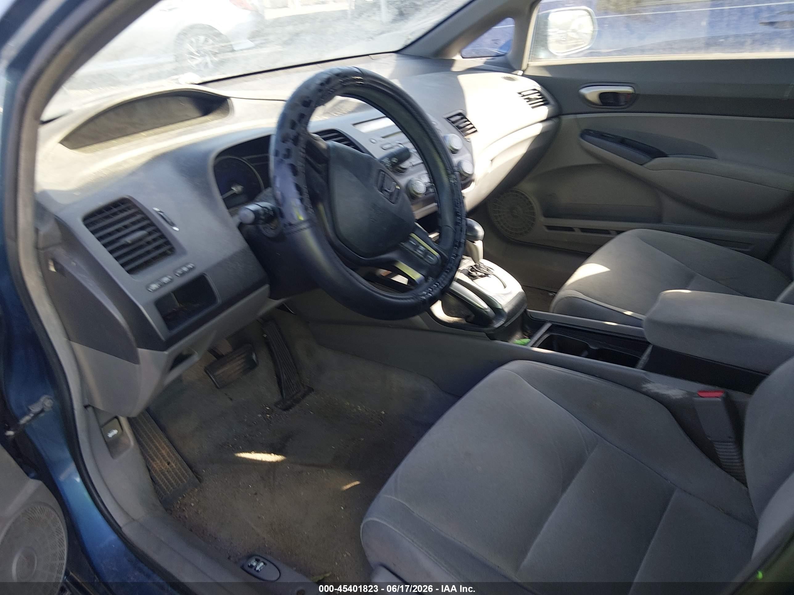 2006 Honda Civic Lx Light Blue vin: 1HGFA16526L089689