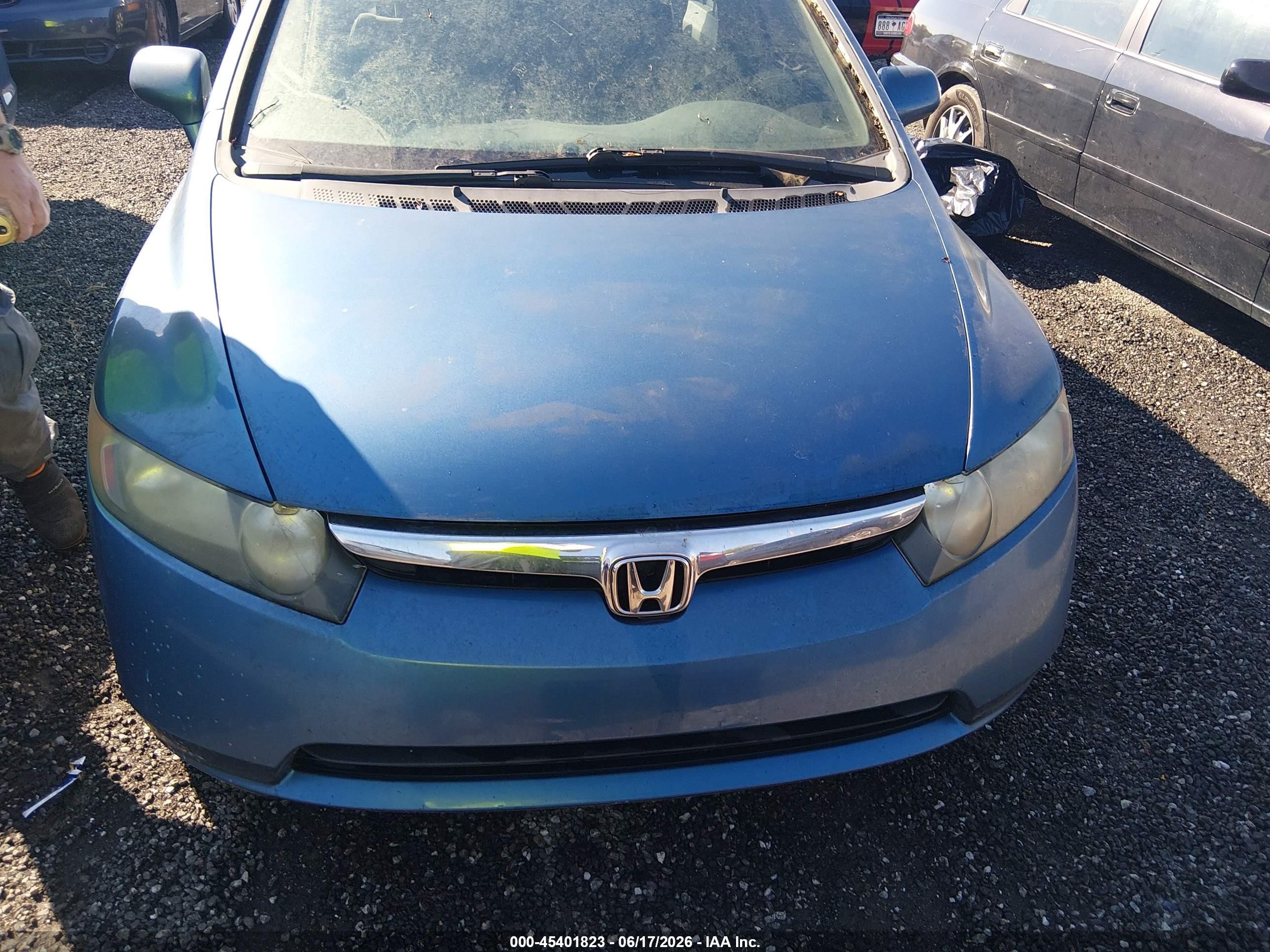 2006 Honda Civic Lx Light Blue vin: 1HGFA16526L089689