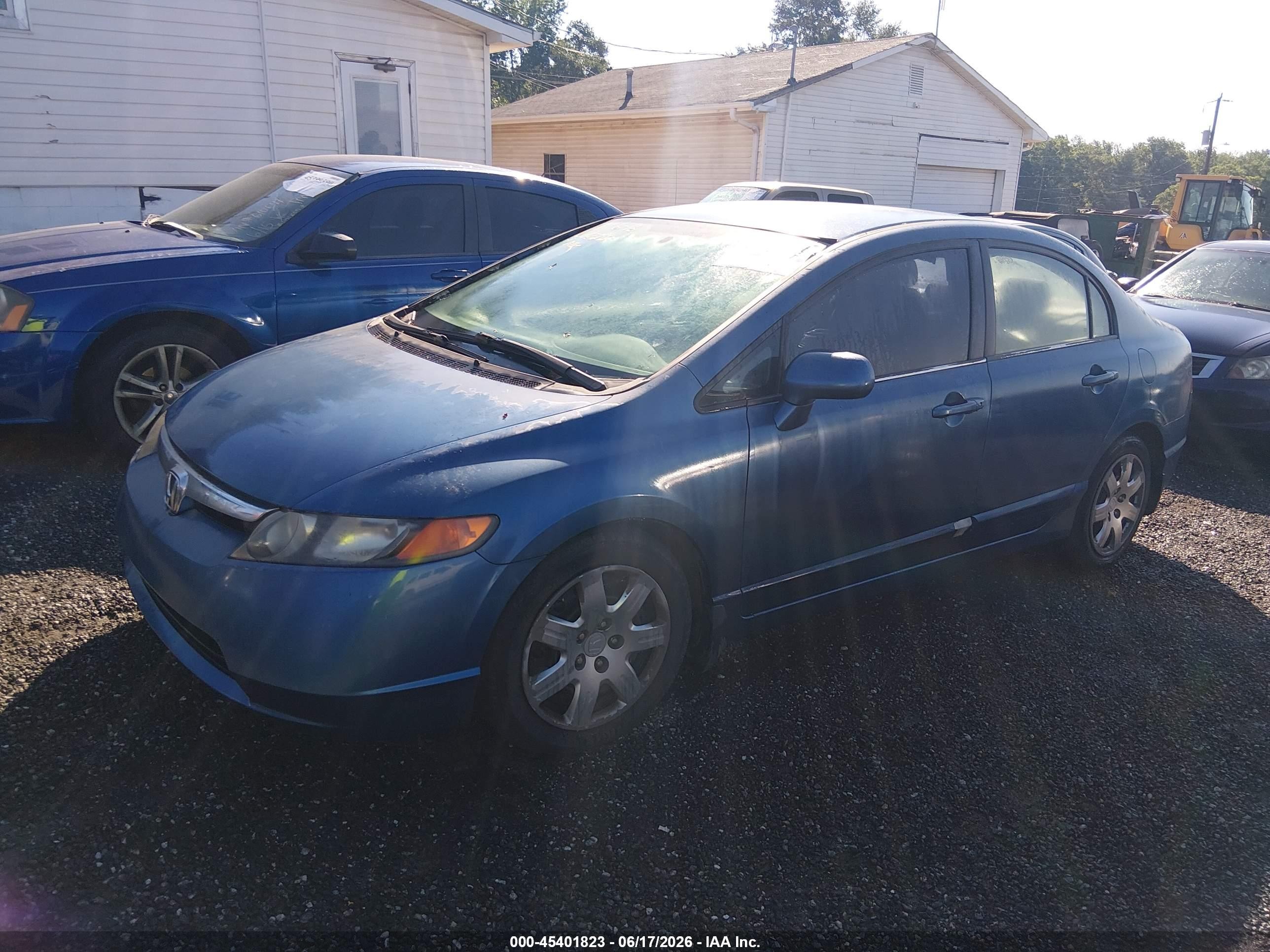 2006 Honda Civic Lx Light Blue vin: 1HGFA16526L089689