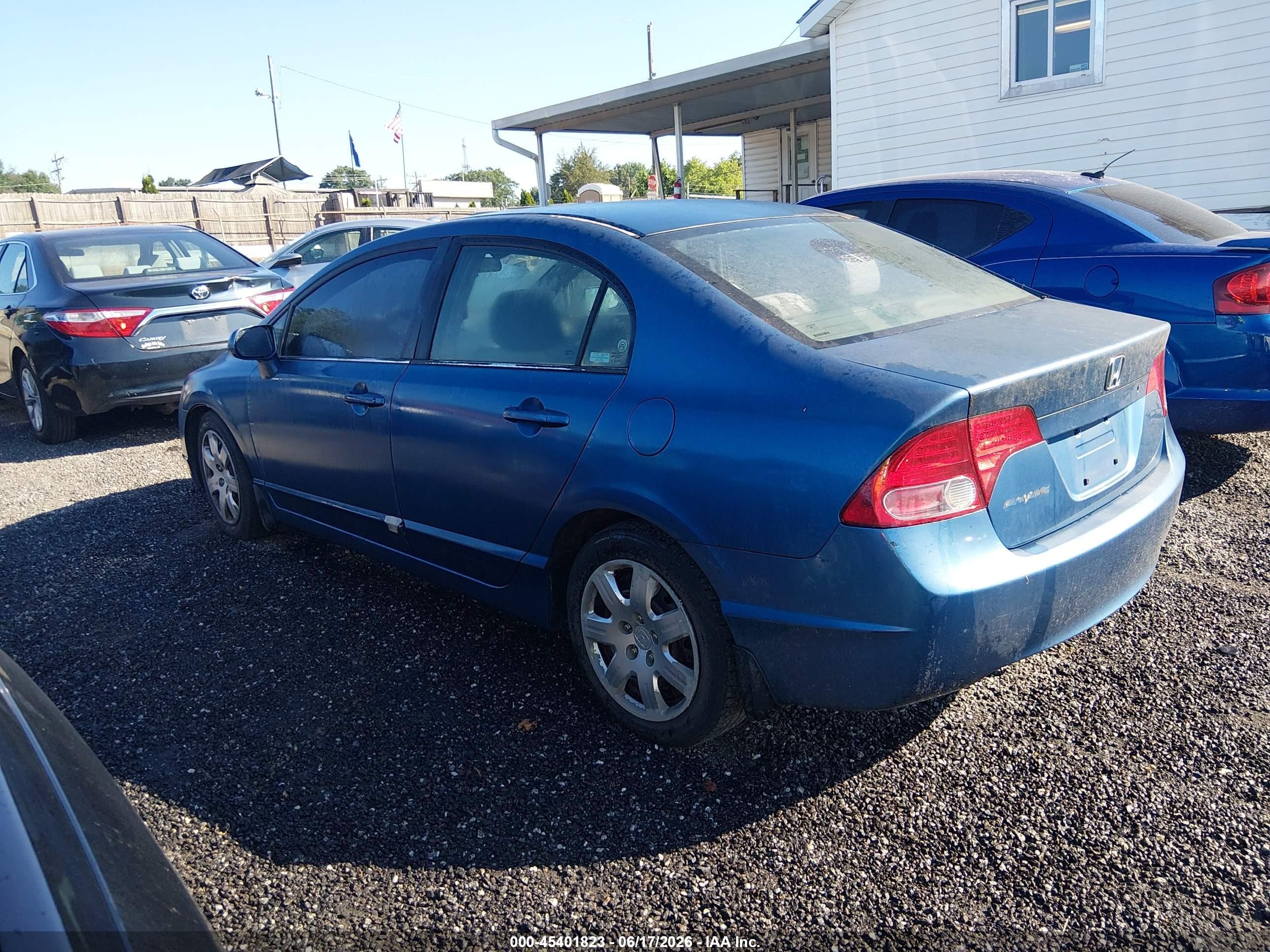 2006 Honda Civic Lx Light Blue vin: 1HGFA16526L089689