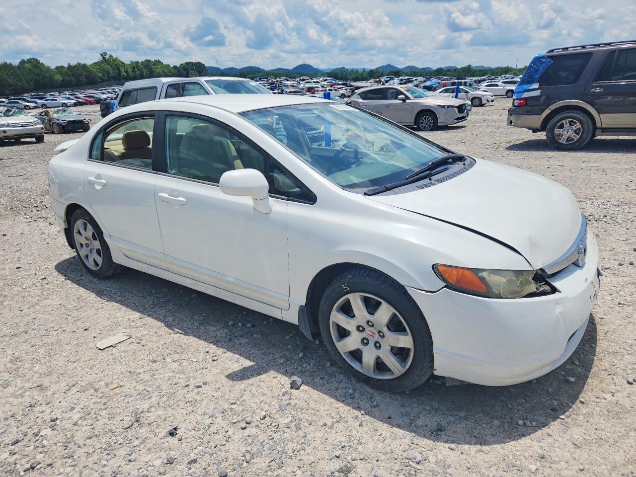 2006 Honda Civic White vin: 1HGFA16526L111027