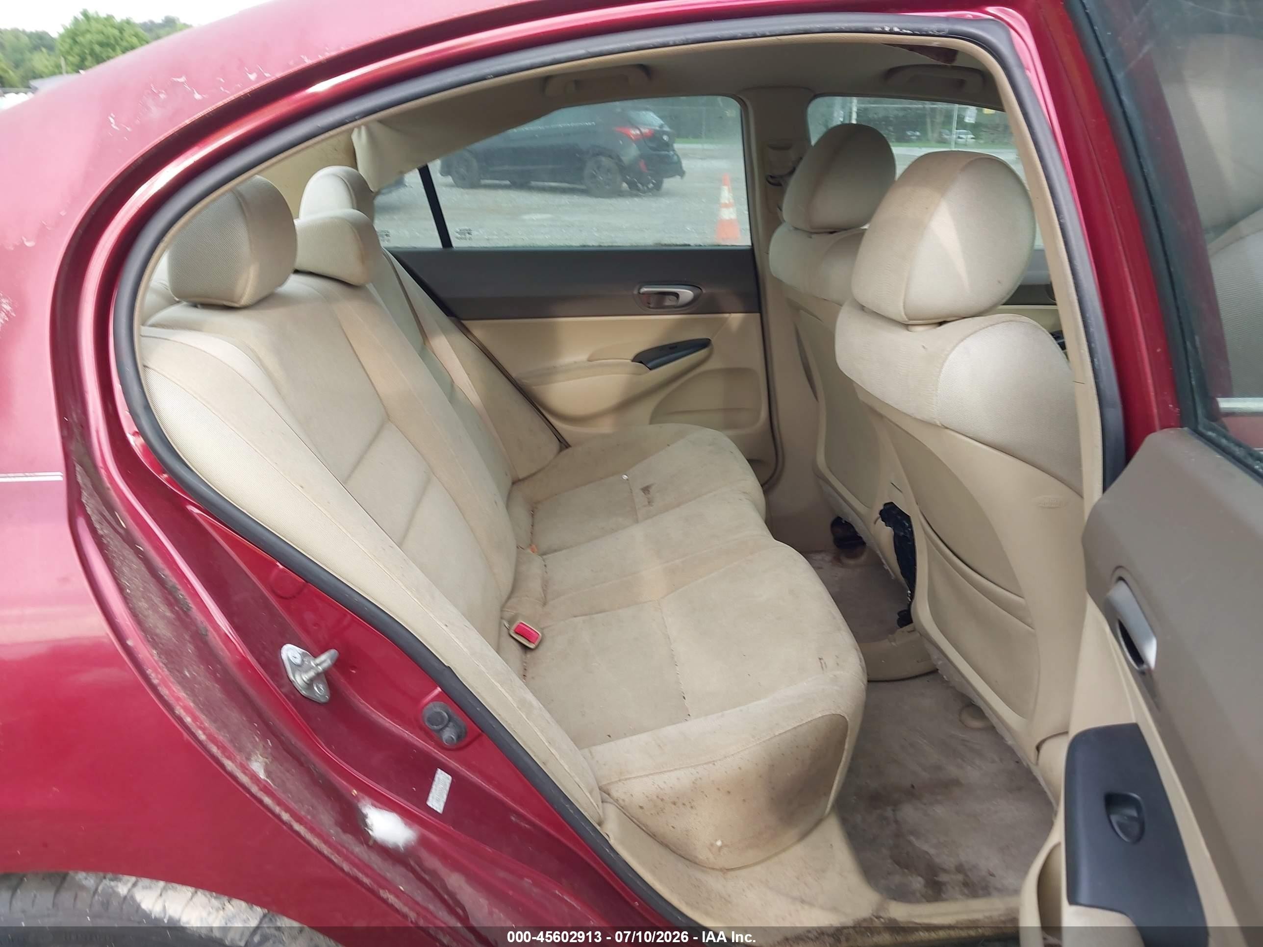 2006 Honda Civic Lx Burgundy vin: 1HGFA16526L113103