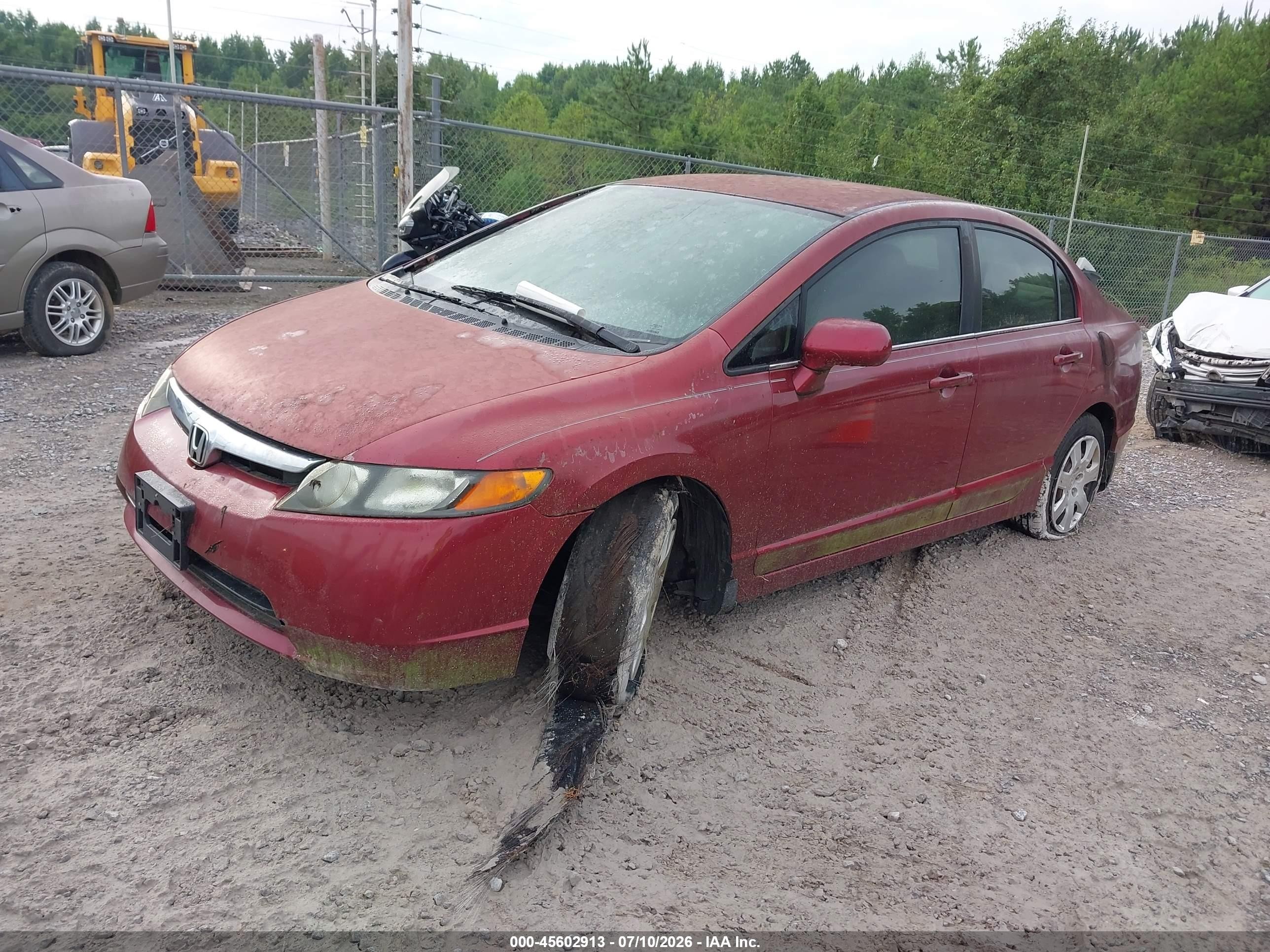 2006 Honda Civic Lx Burgundy vin: 1HGFA16526L113103