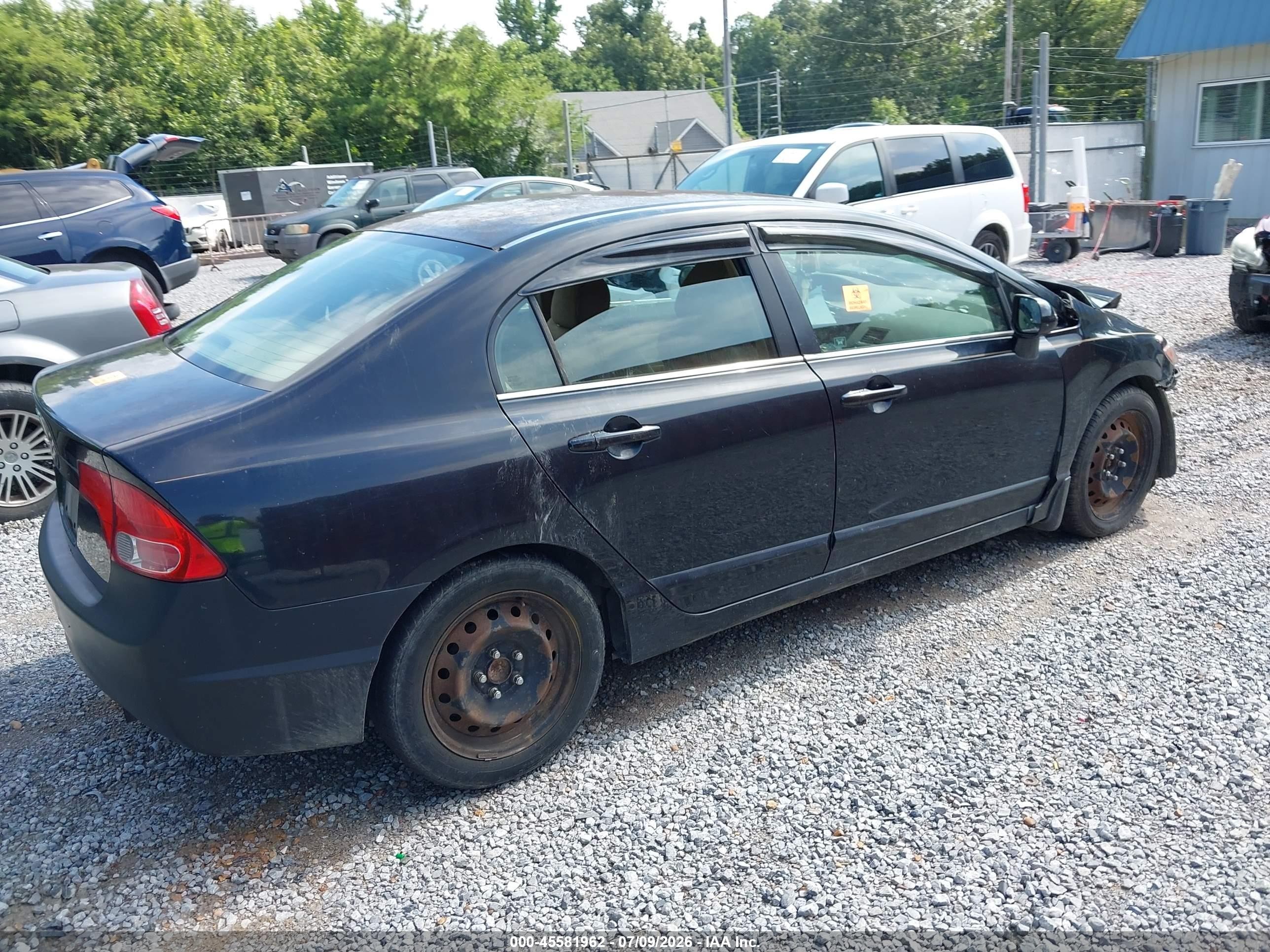 2006 Honda Civic Lx Синий vin: 1HGFA16526L115398
