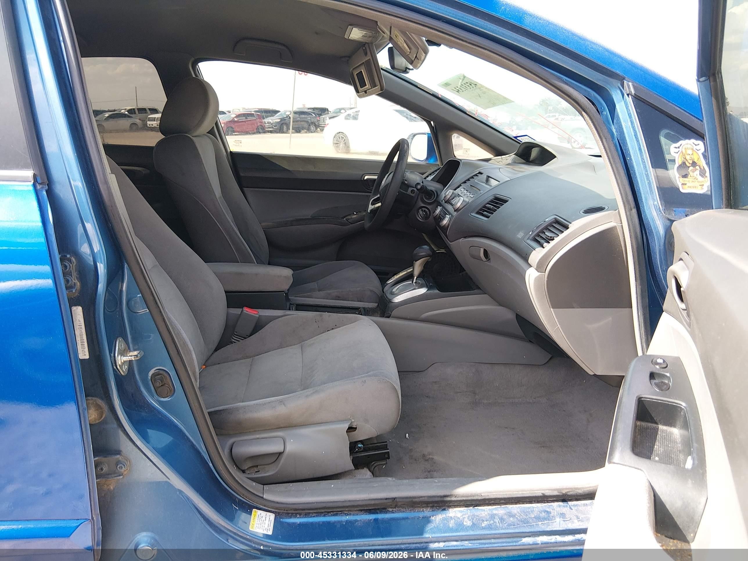 2006 Honda Civic Lx Blue vin: 1HGFA16526L115949