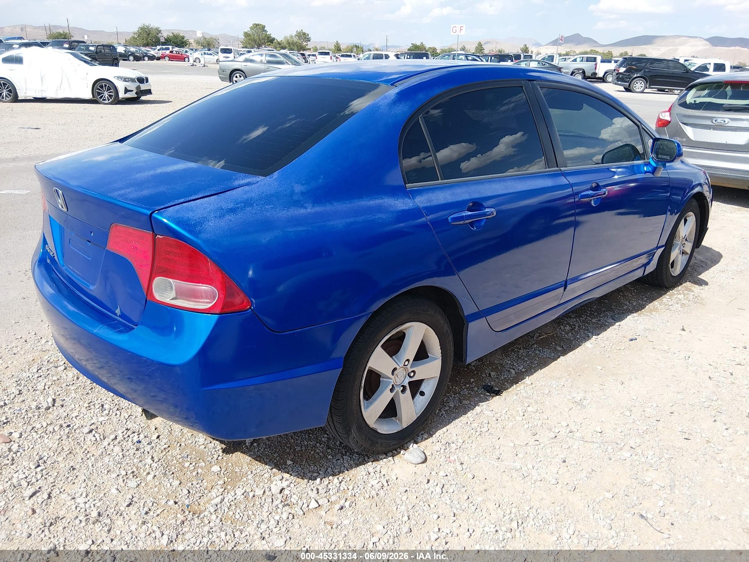 2006 Honda Civic Lx Blue vin: 1HGFA16526L115949
