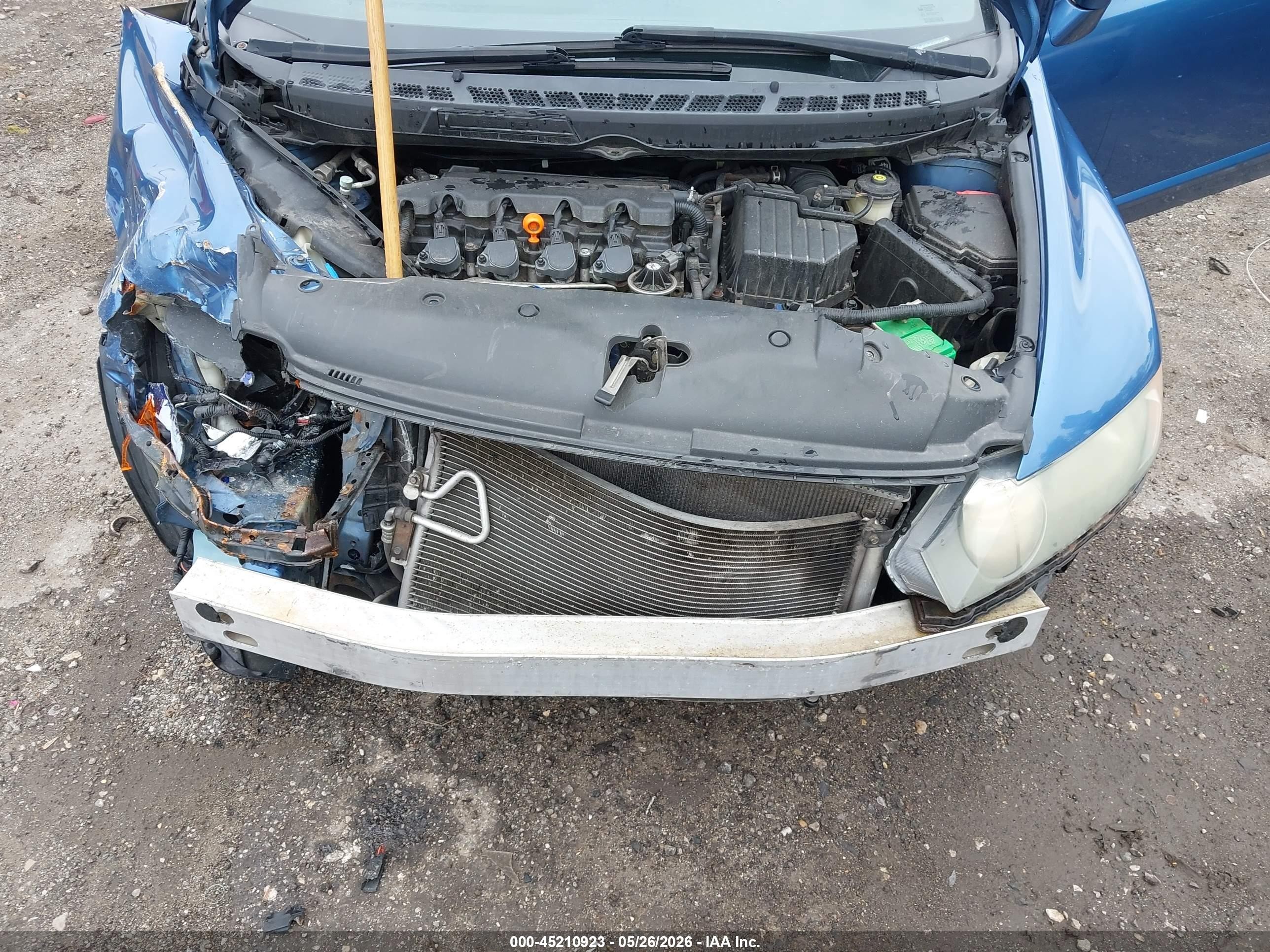 2006 Honda Civic Lx Blue vin: 1HGFA16526L126725