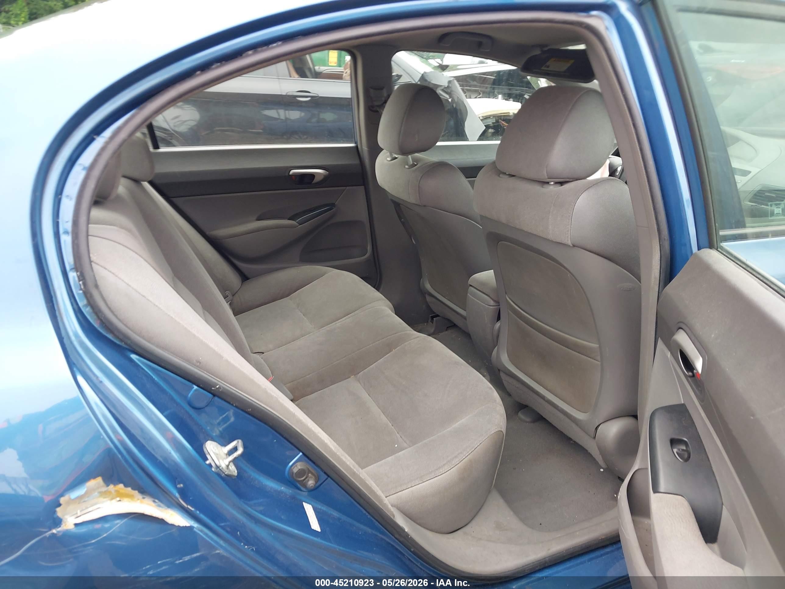 2006 Honda Civic Lx Blue vin: 1HGFA16526L126725