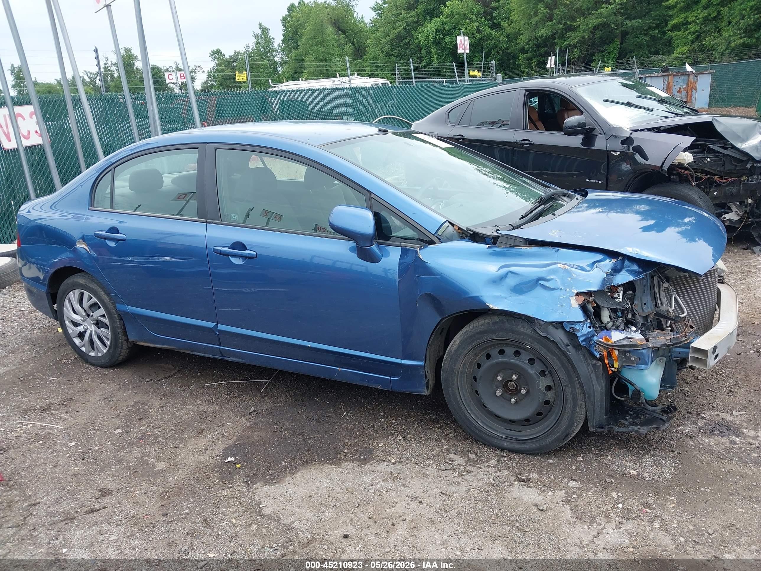 2006 Honda Civic Lx Blue vin: 1HGFA16526L126725