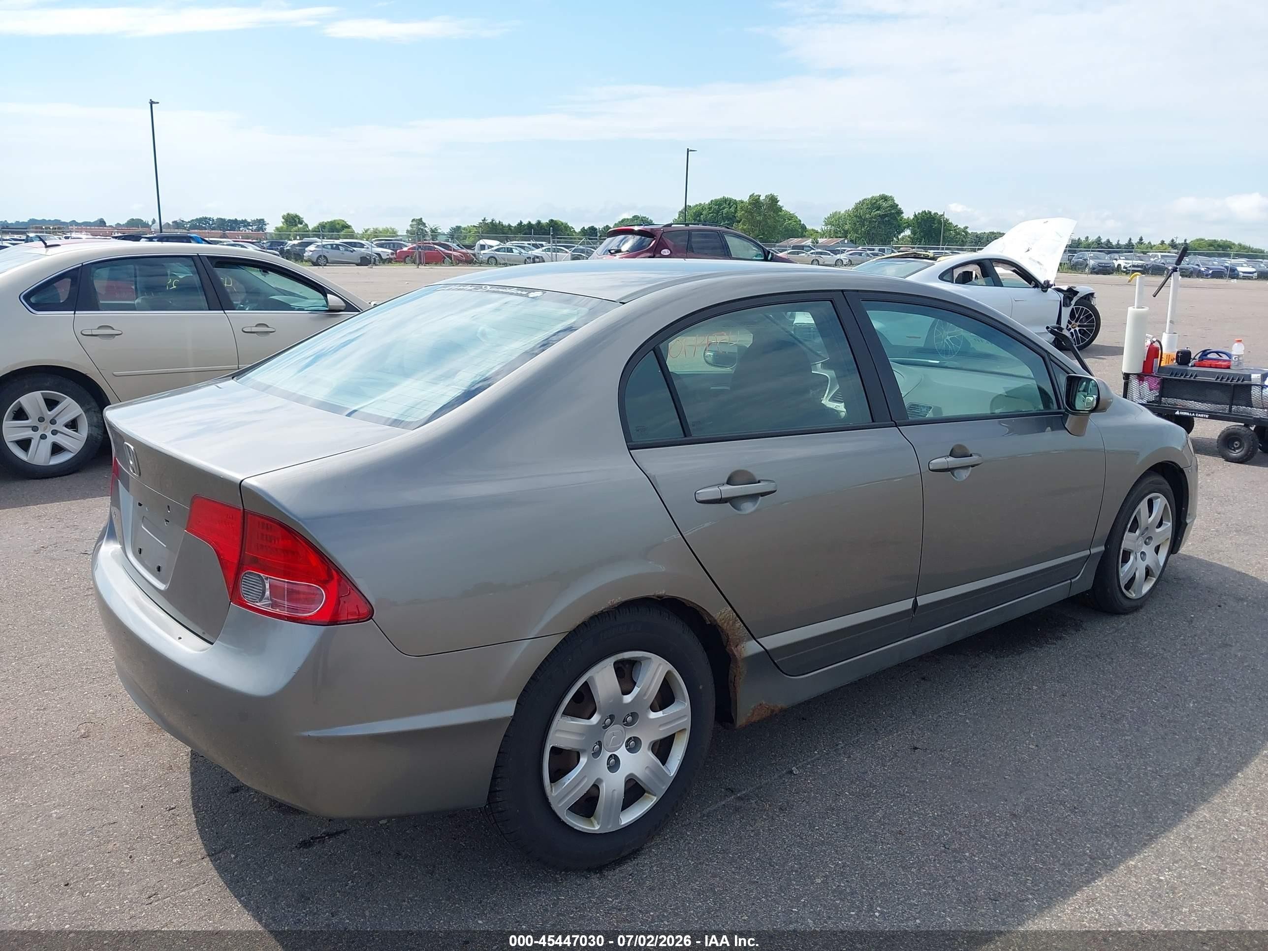 2006 Honda Civic Lx Серебряный vin: 1HGFA16526L129138