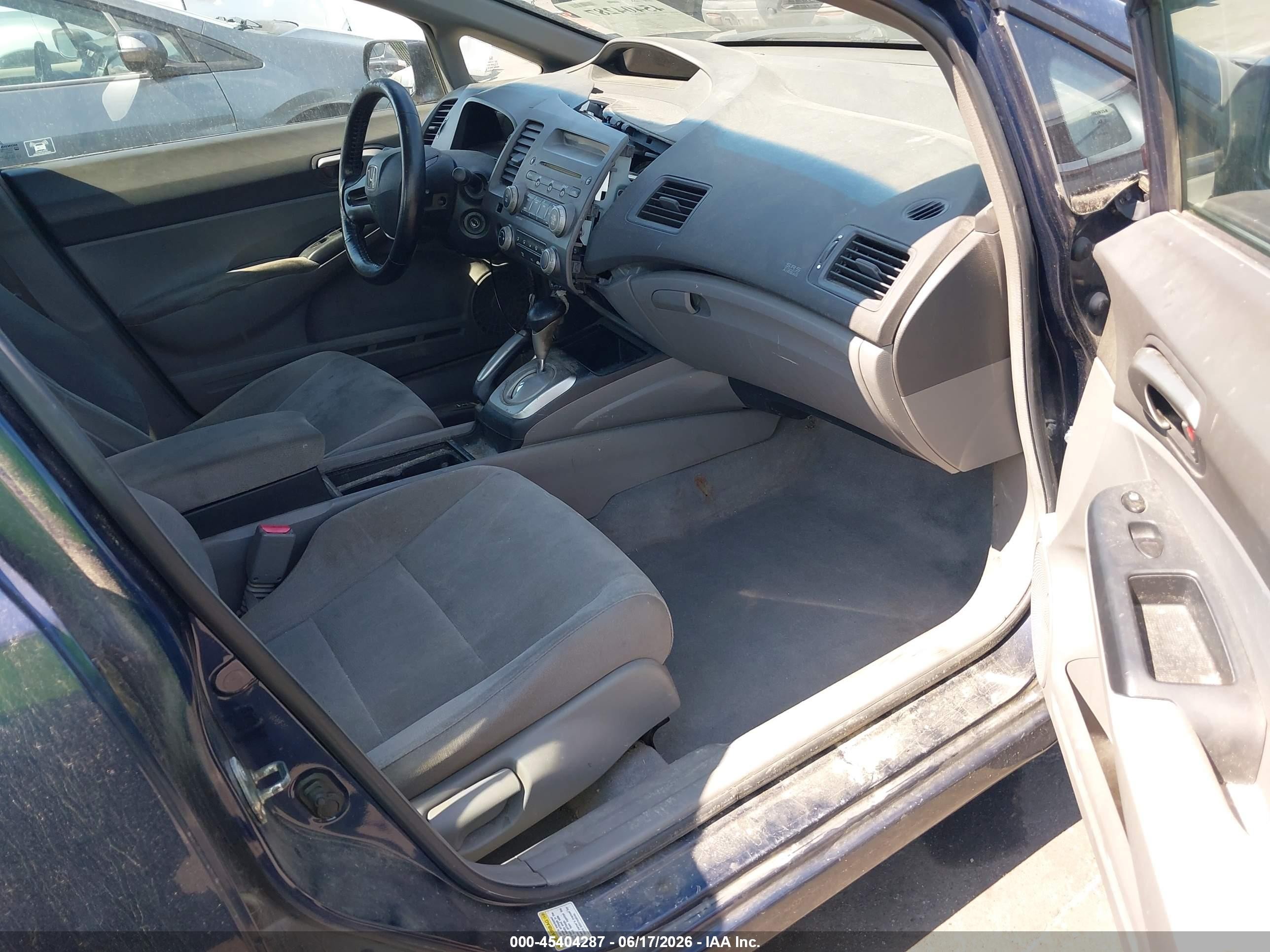 2006 Honda Civic Lx Dark Blue vin: 1HGFA16526L131049