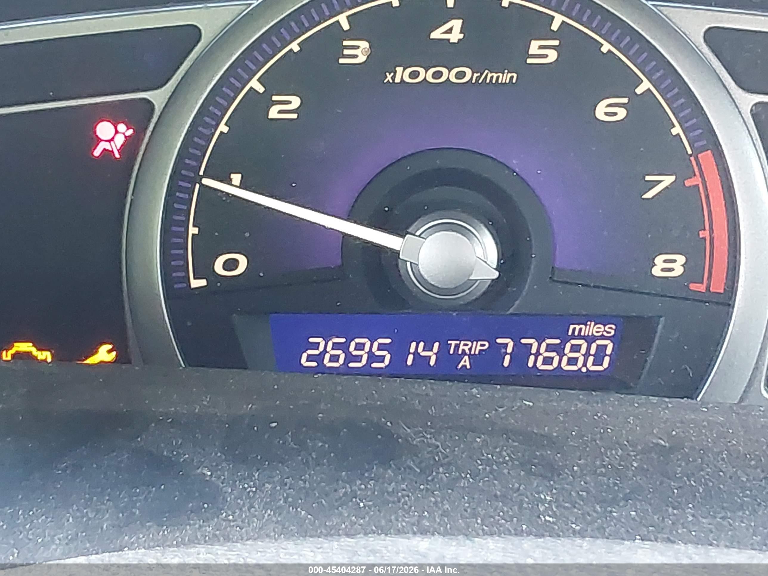 2006 Honda Civic Lx Dark Blue vin: 1HGFA16526L131049