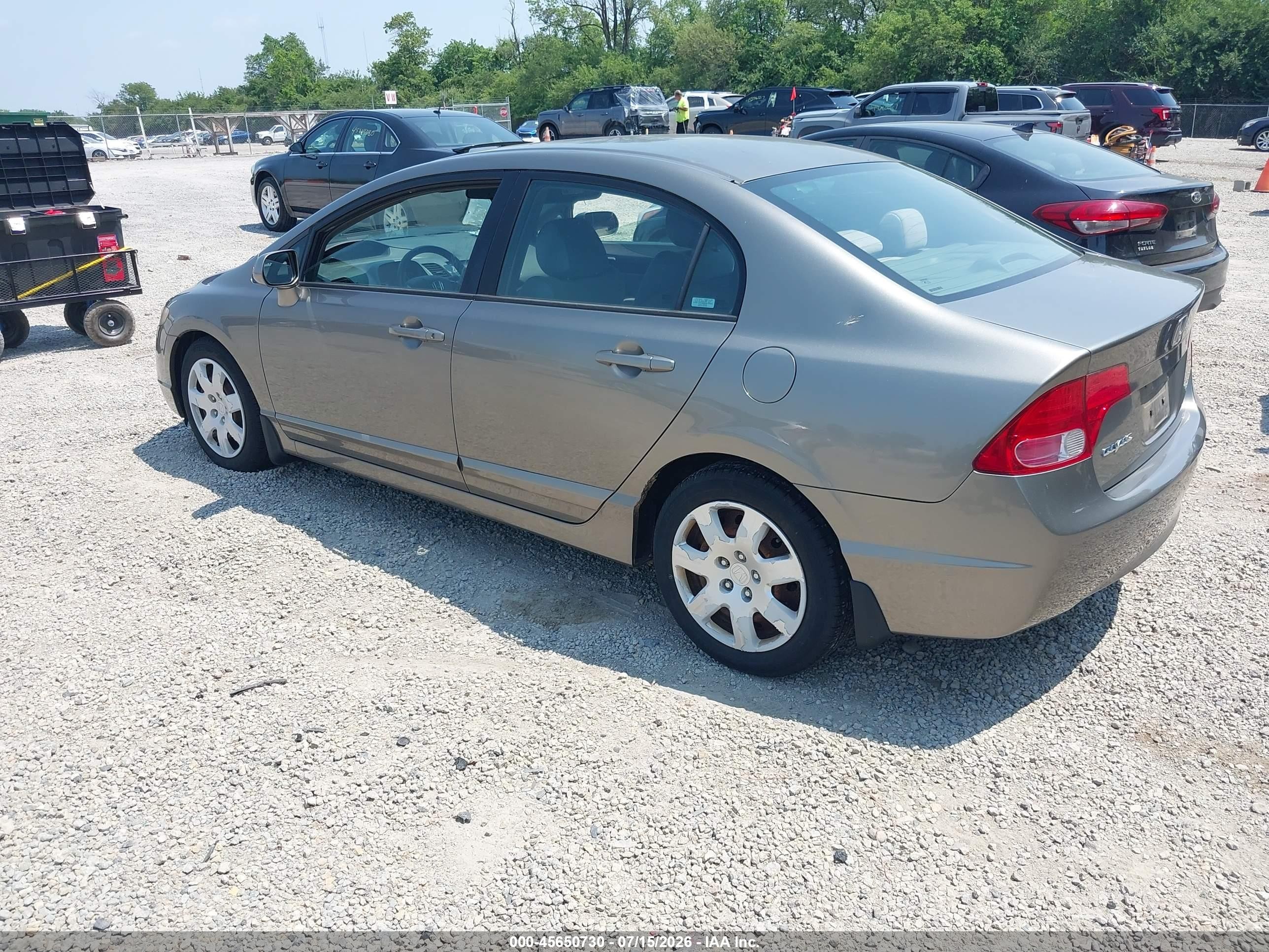 2006 Honda Civic Lx Gray vin: 1HGFA16526L138230
