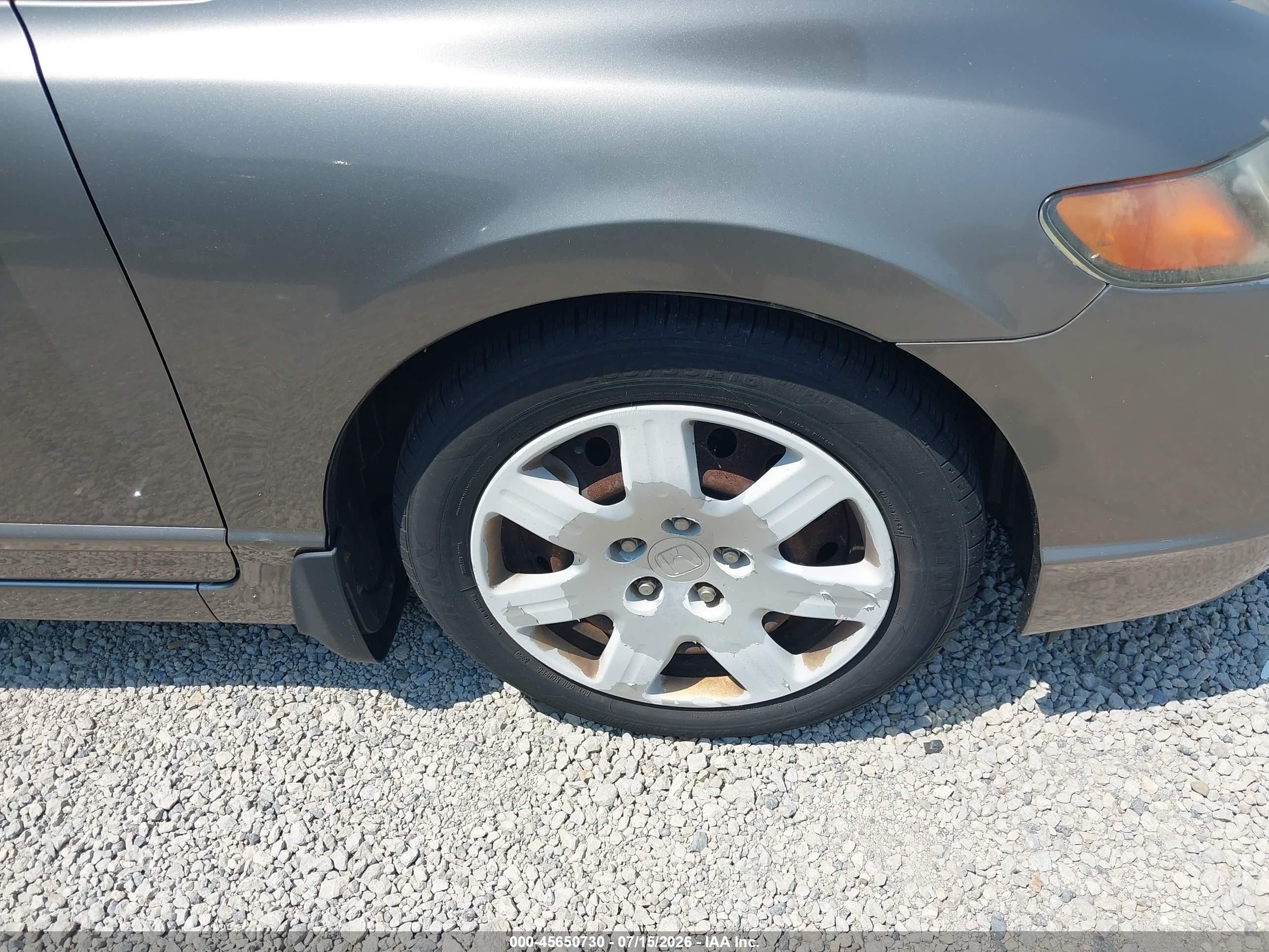 2006 Honda Civic Lx Gray vin: 1HGFA16526L138230