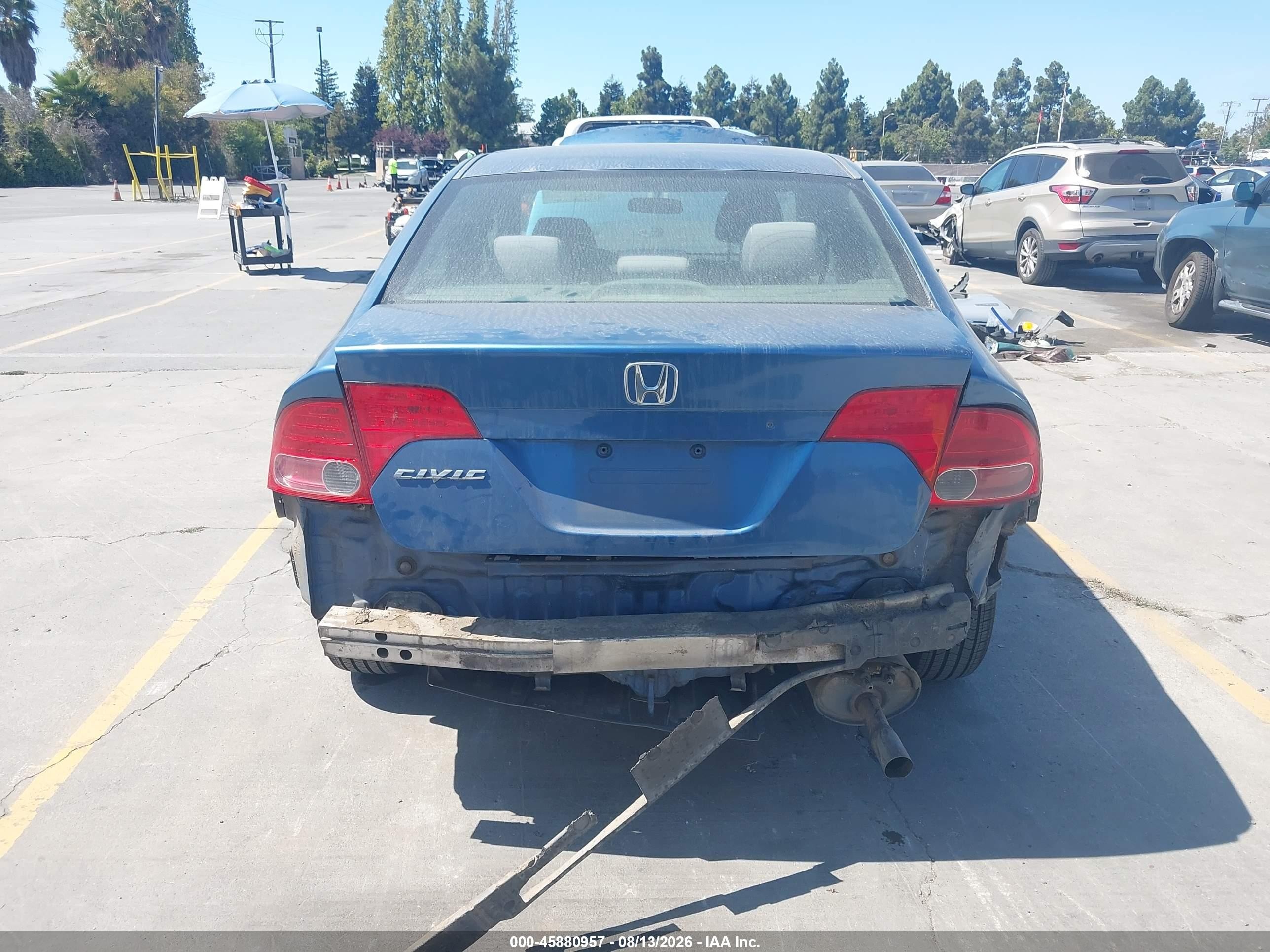 2006 Honda Civic Lx Blue vin: 1HGFA16526L153617