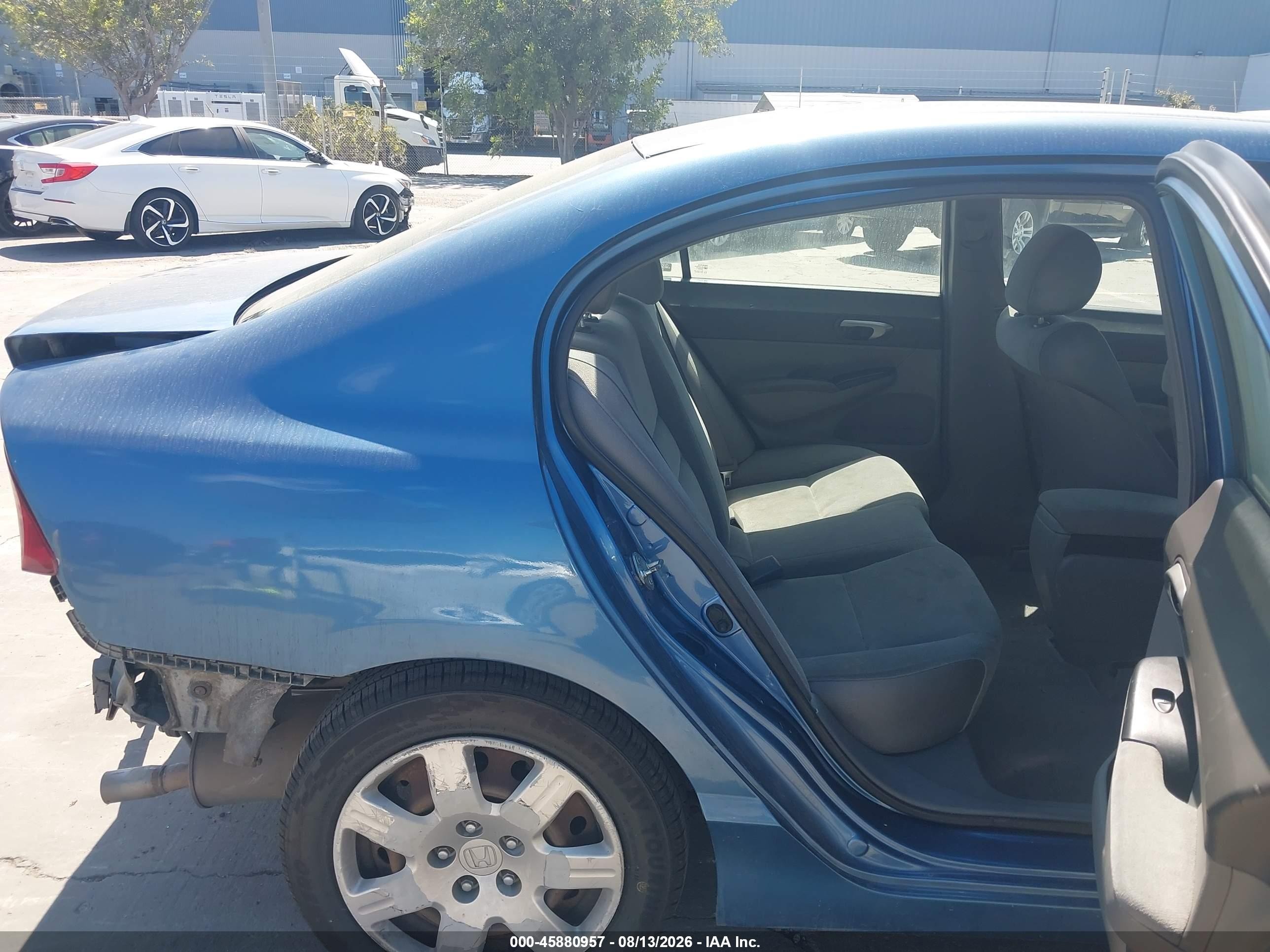 2006 Honda Civic Lx Blue vin: 1HGFA16526L153617