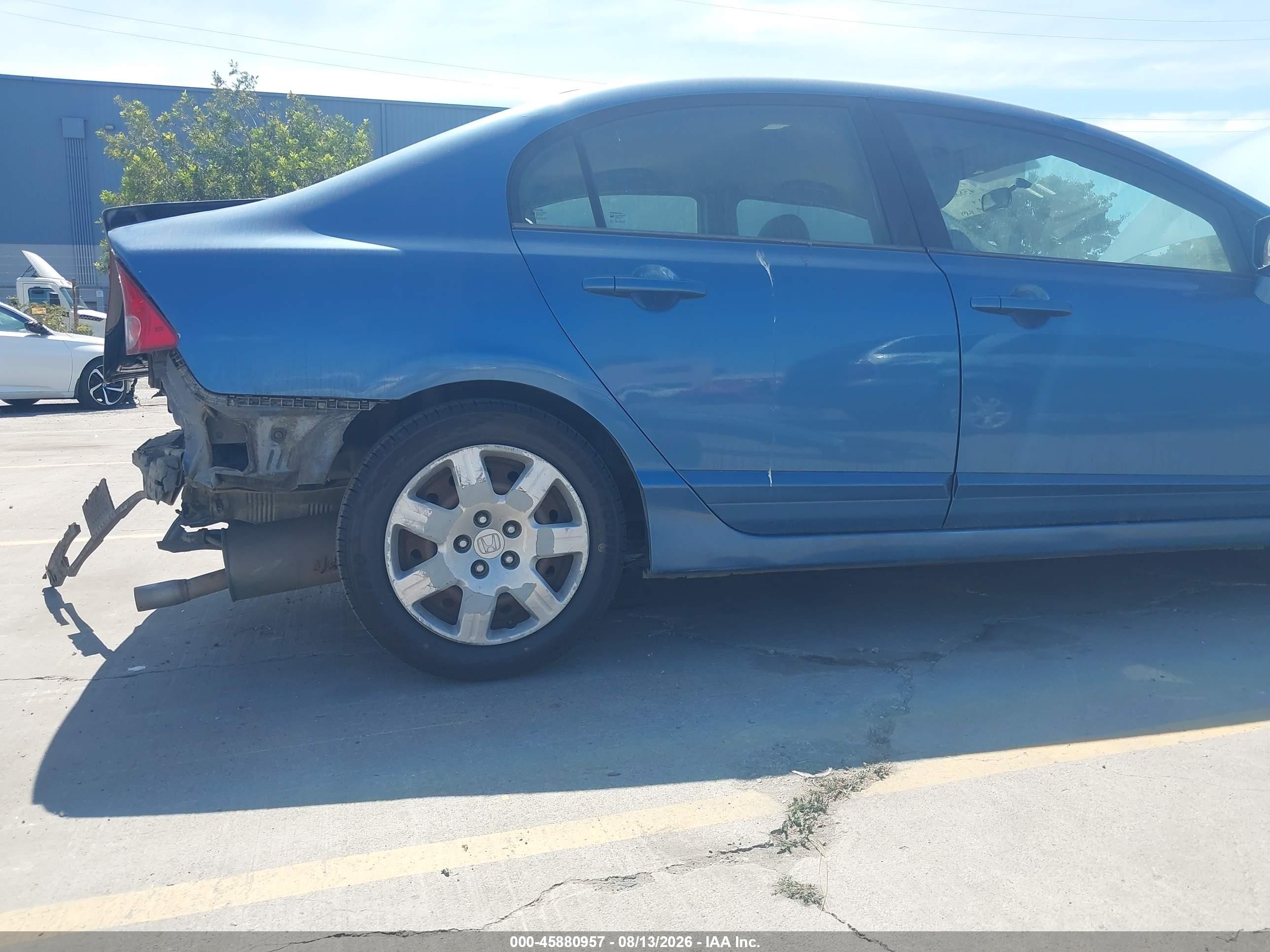 2006 Honda Civic Lx Blue vin: 1HGFA16526L153617