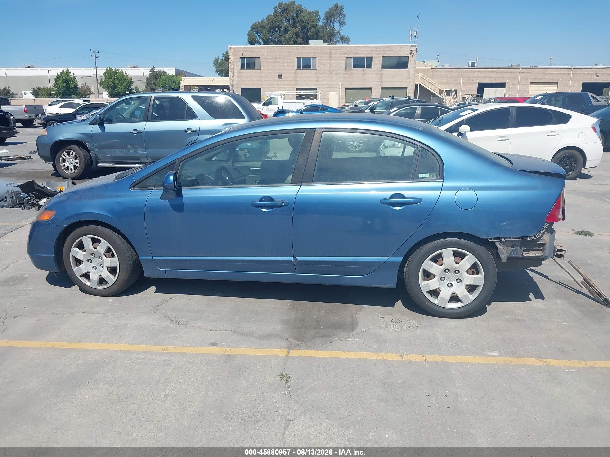 2006 Honda Civic Lx Blue vin: 1HGFA16526L153617
