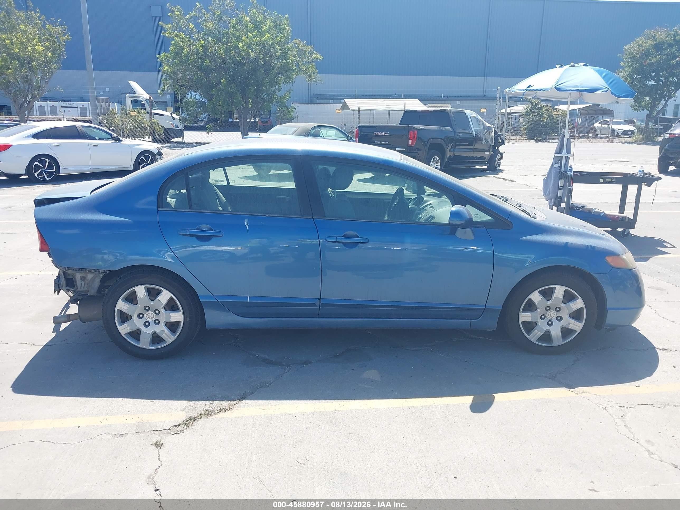 2006 Honda Civic Lx Blue vin: 1HGFA16526L153617