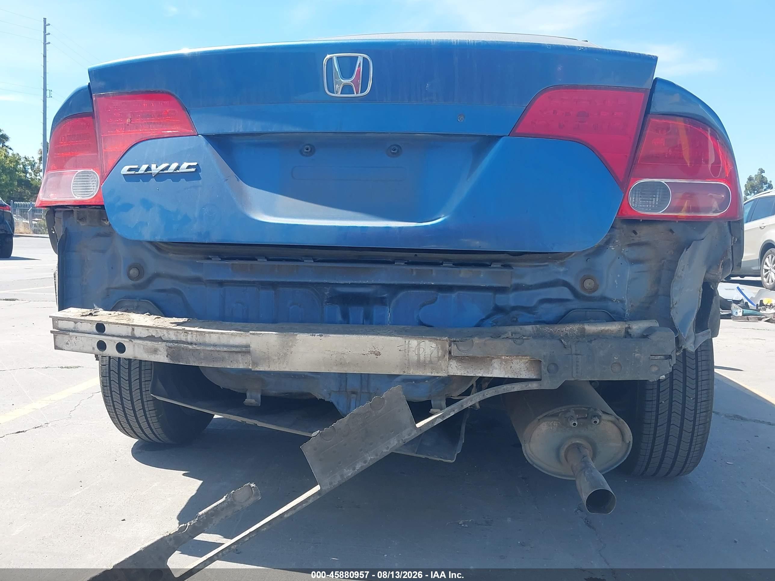 2006 Honda Civic Lx Blue vin: 1HGFA16526L153617