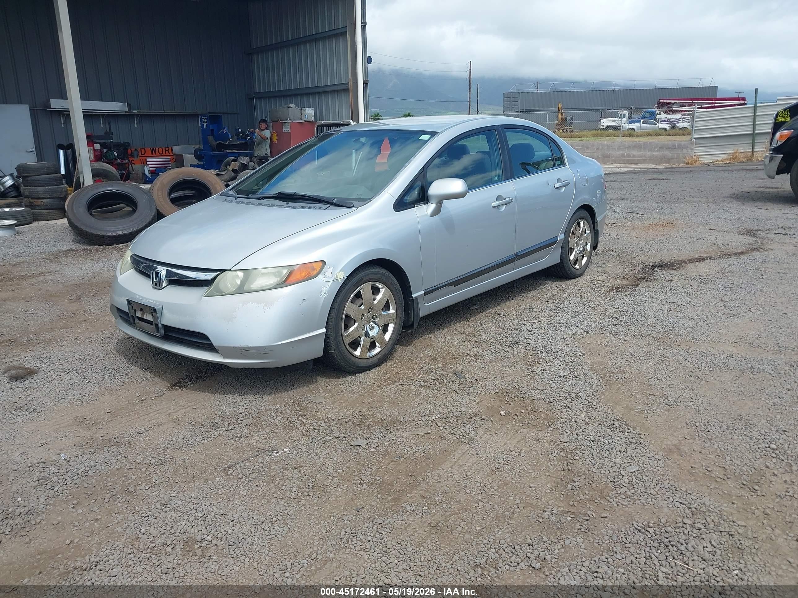 2007 Honda Civic Lx Silver vin: 1HGFA16527L000415