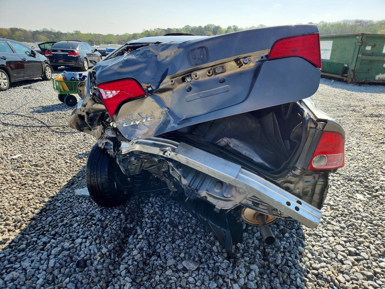 2007 Honda Civic Lx Gray vin: 1HGFA16527L006621