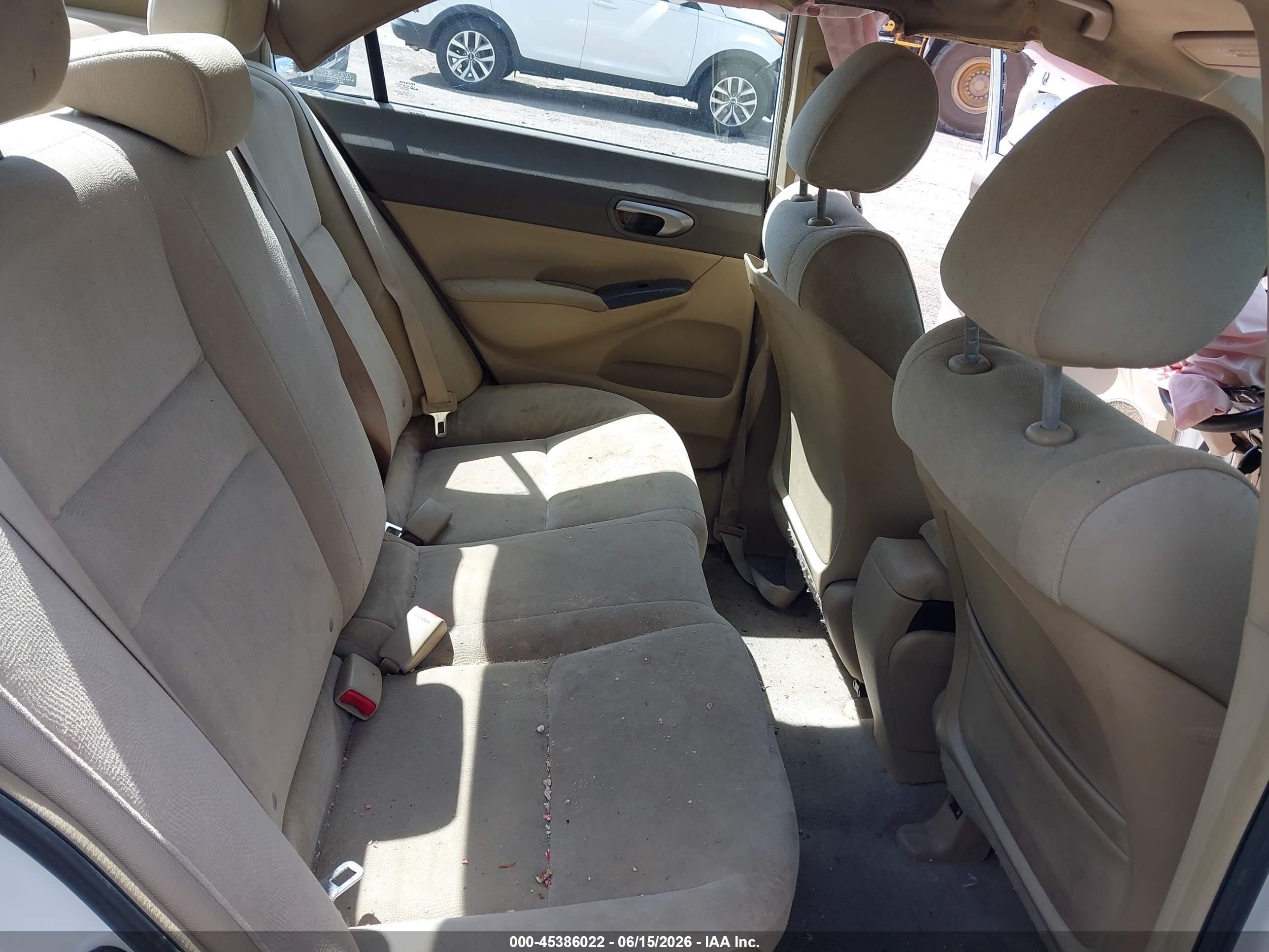 2007 Honda Civic Lx White vin: 1HGFA16527L017960