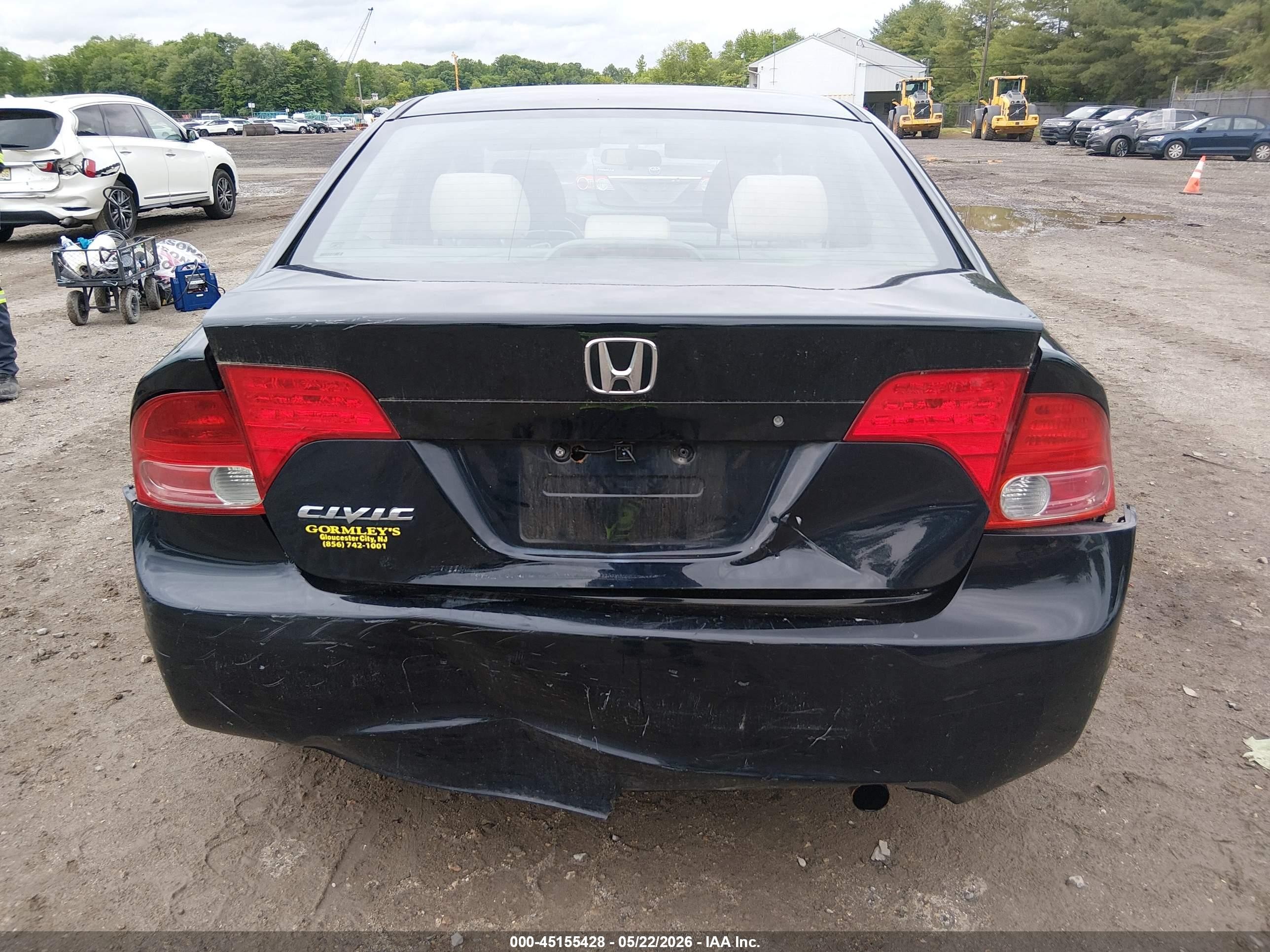 2007 Honda Civic Lx Black vin: 1HGFA16527L018560