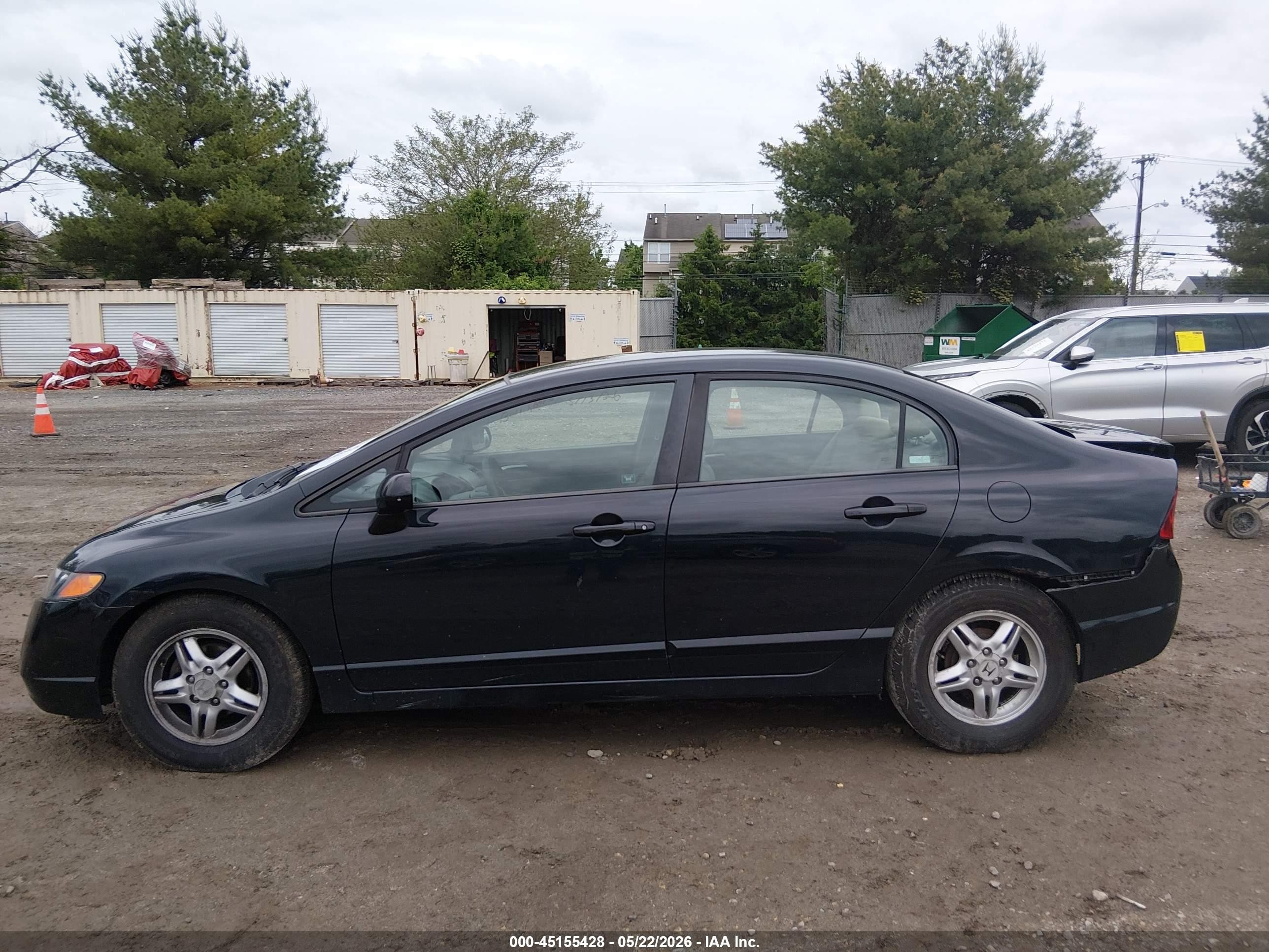 2007 Honda Civic Lx Black vin: 1HGFA16527L018560