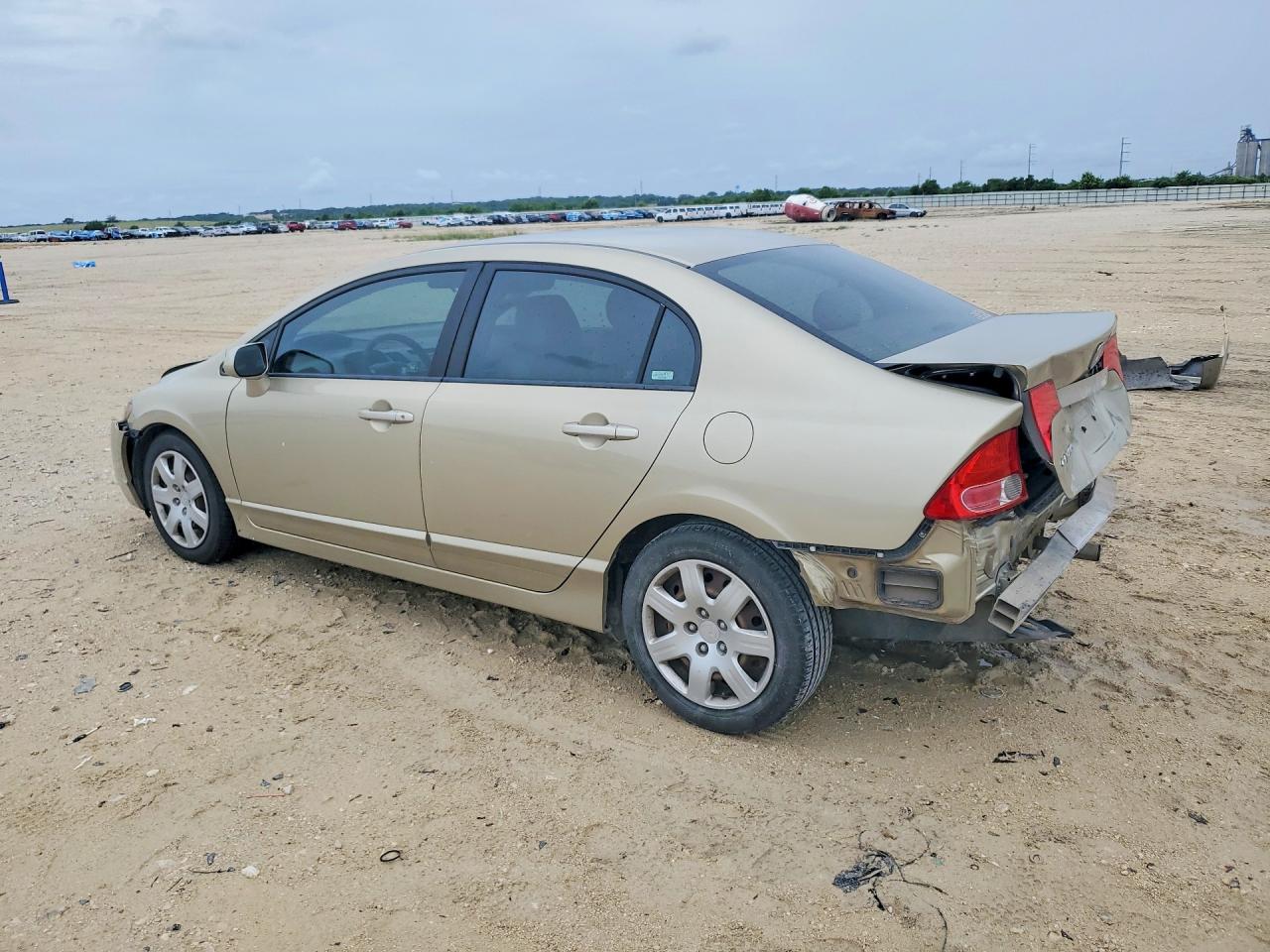 2007 Honda Civic Lx Beige vin: 1HGFA16527L056385