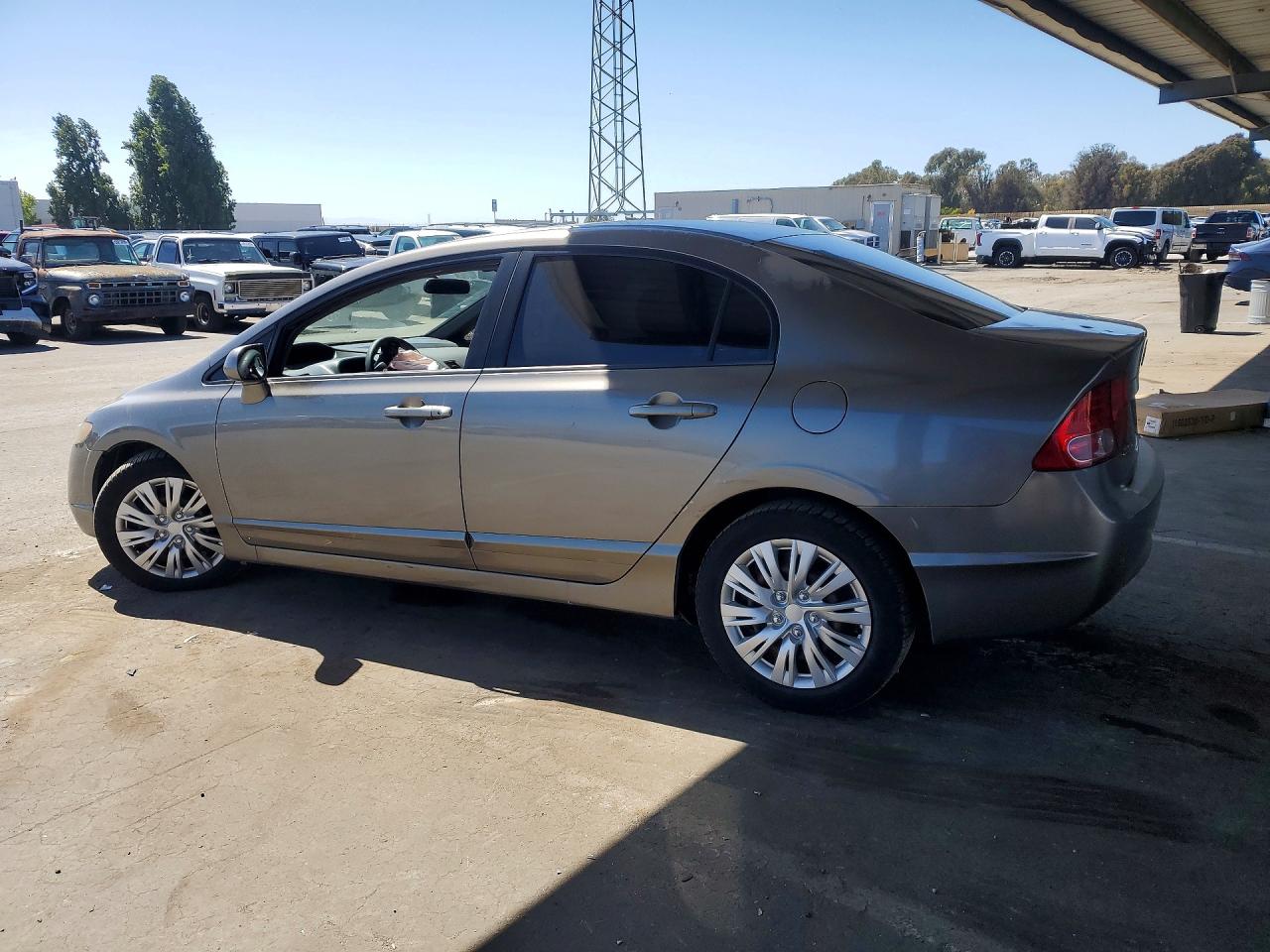 2007 Honda Civic Lx Gray vin: 1HGFA16527L060534