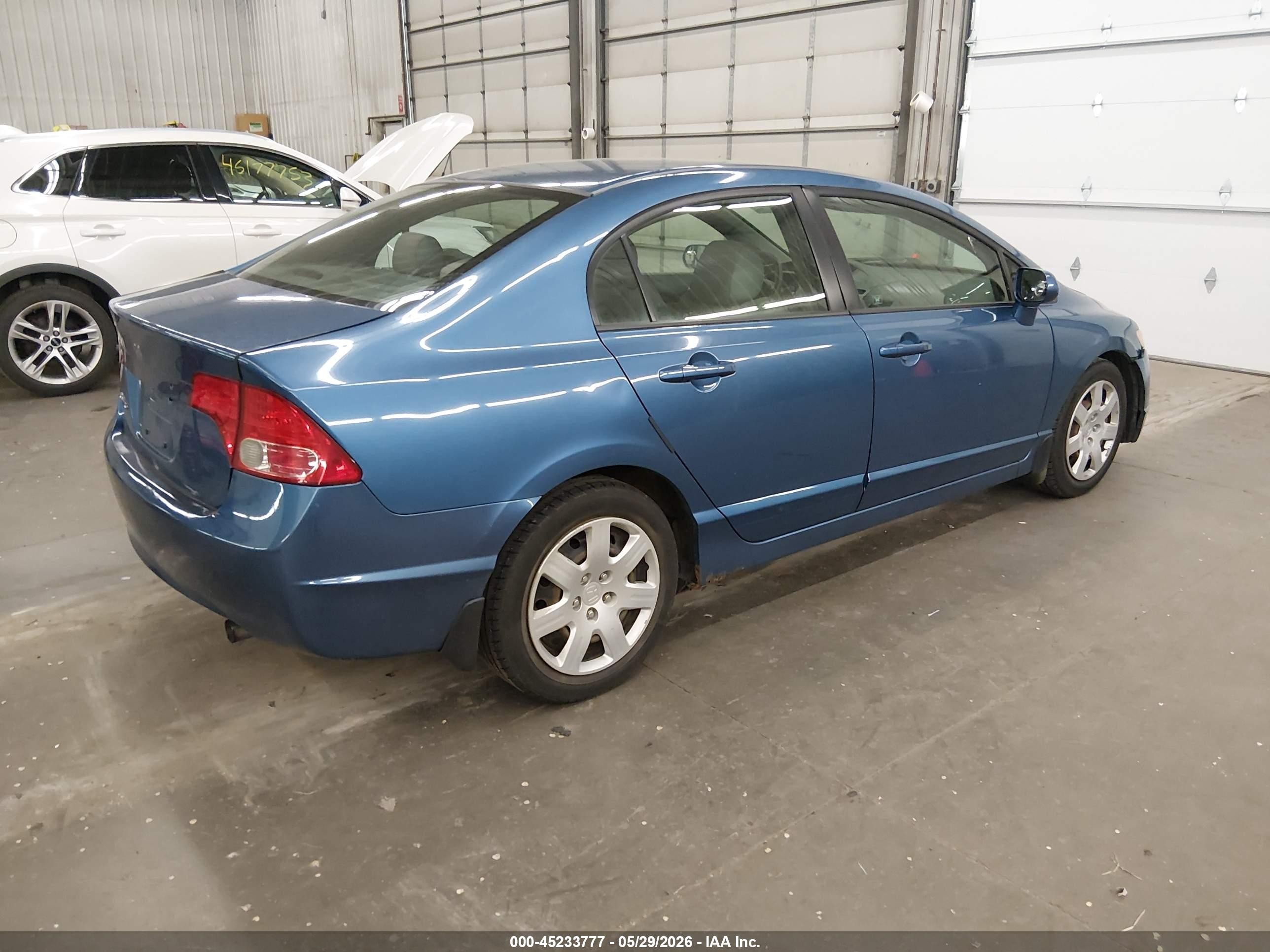 2007 Honda Civic Lx Blue vin: 1HGFA16527L070755