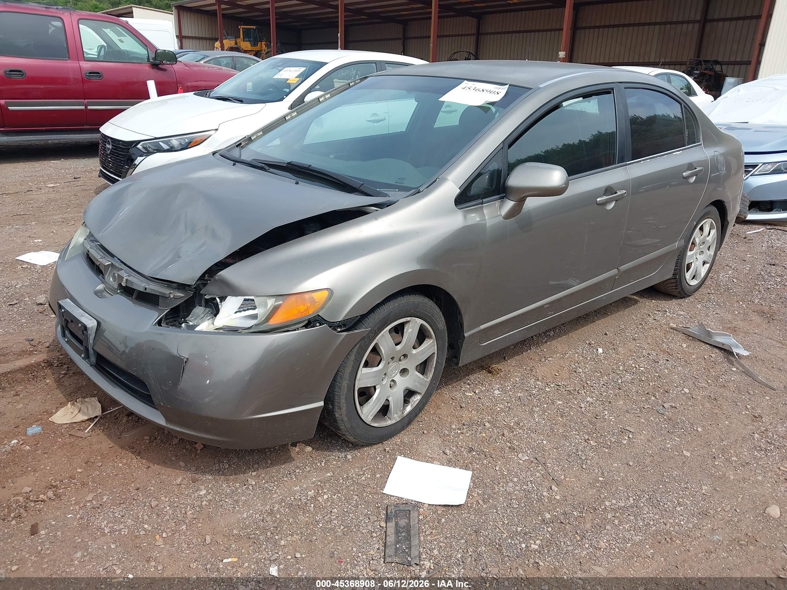 2007 Honda Civic Lx Black vin: 1HGFA16527L073574