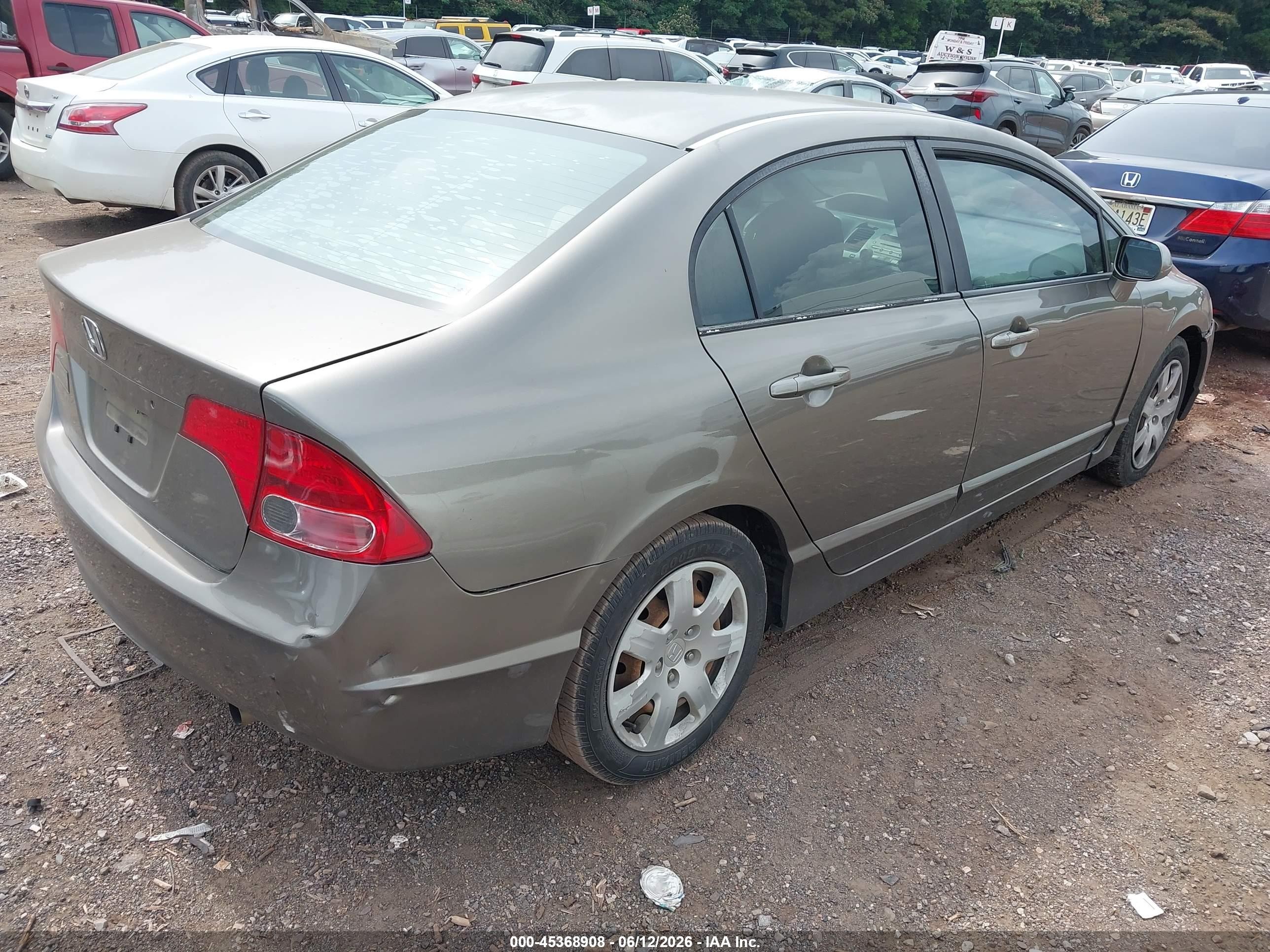 2007 Honda Civic Lx Black vin: 1HGFA16527L073574