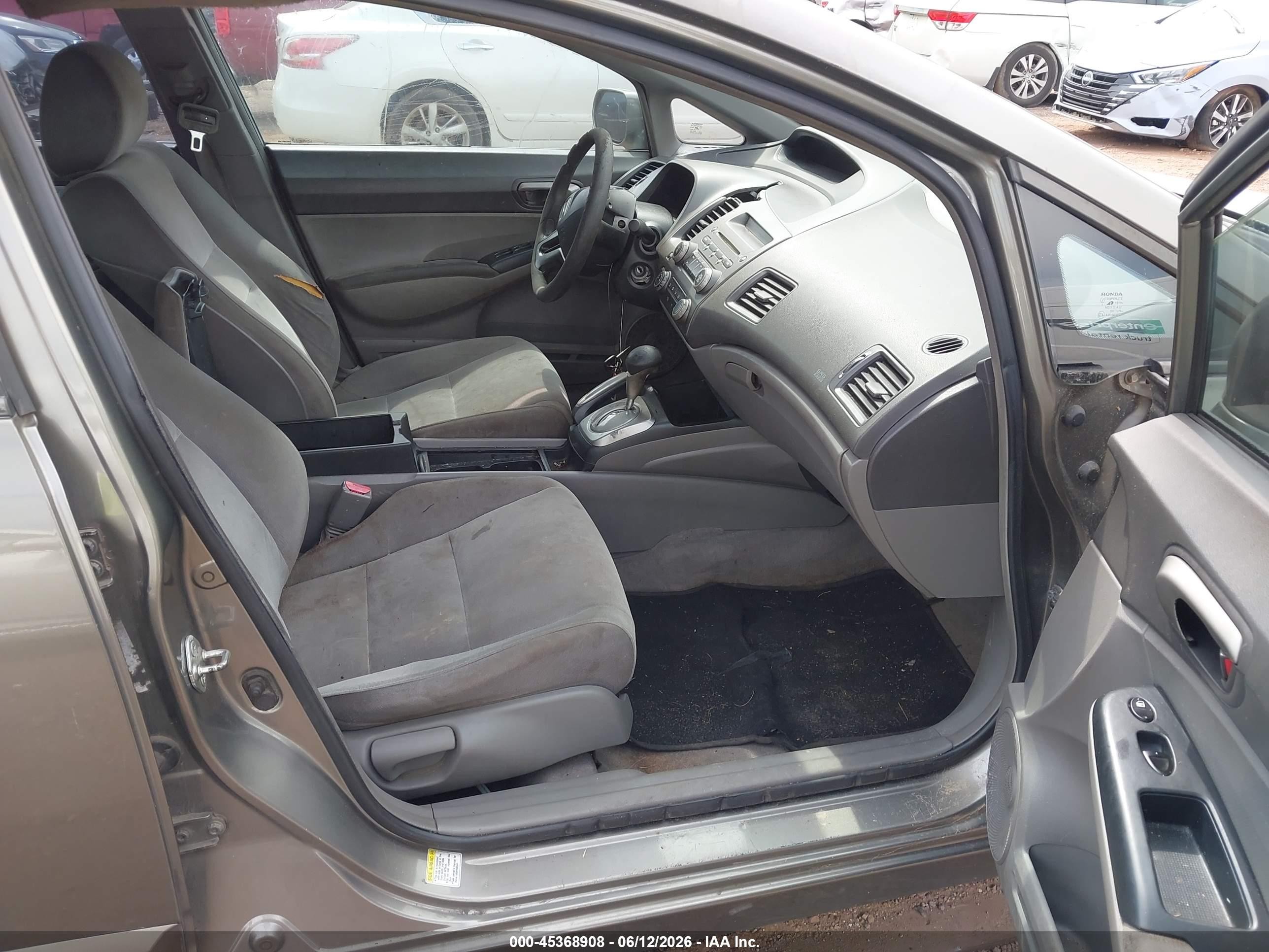 2007 Honda Civic Lx Black vin: 1HGFA16527L073574
