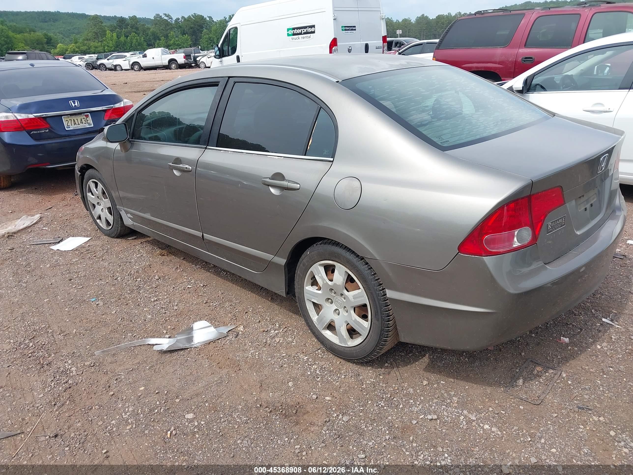 2007 Honda Civic Lx Black vin: 1HGFA16527L073574