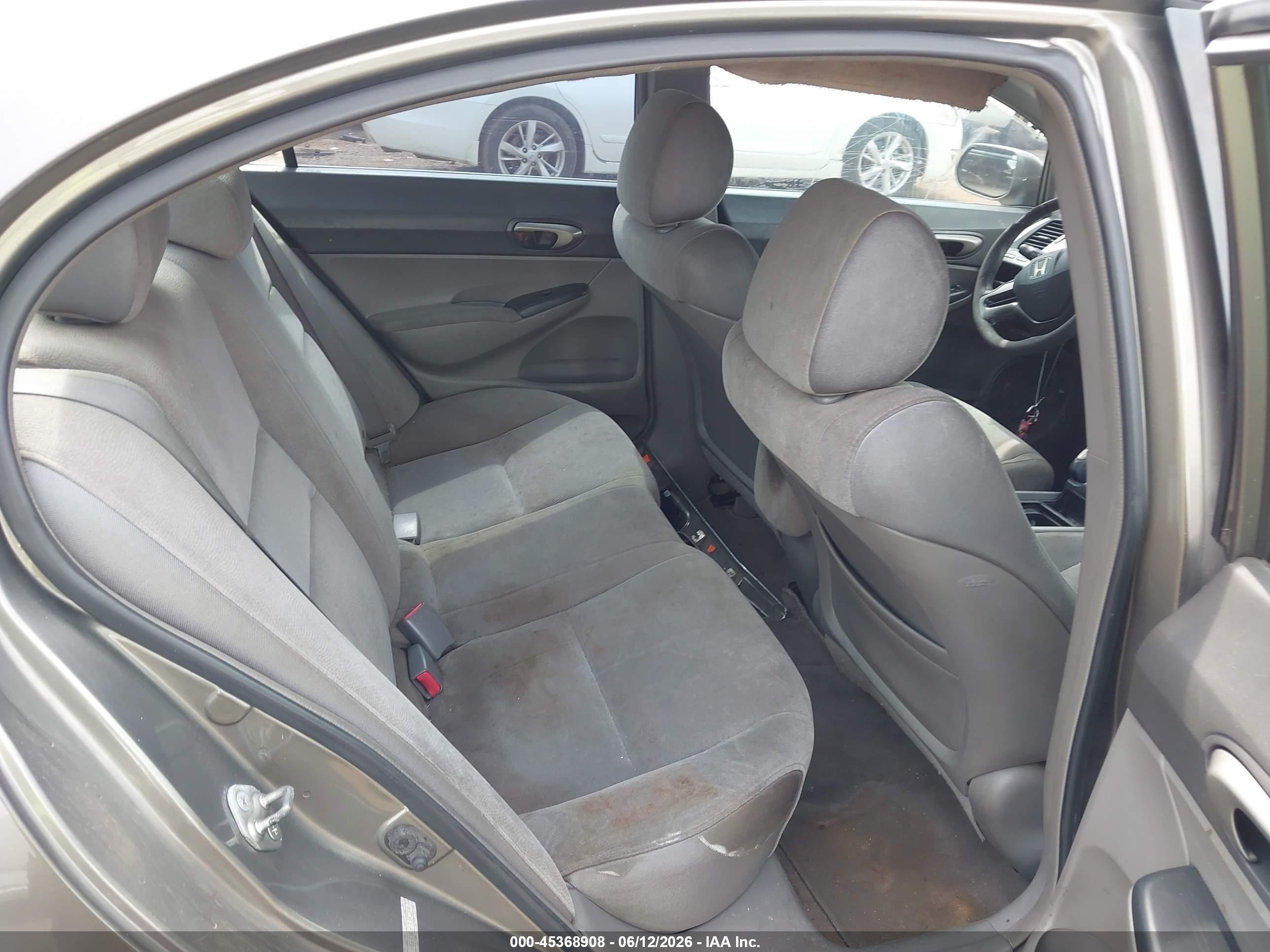 2007 Honda Civic Lx Black vin: 1HGFA16527L073574