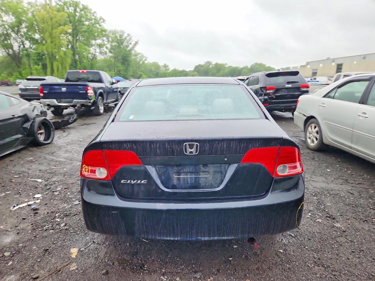 2007 Honda Civic Lx Black vin: 1HGFA16527L075731