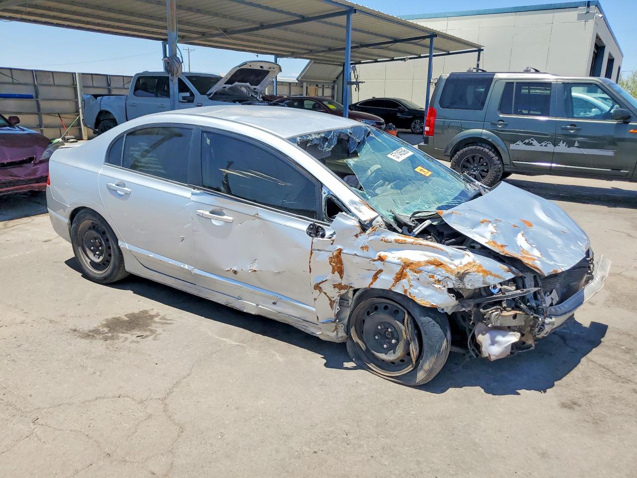 2007 Honda Civic Lx Серебряный vin: 1HGFA16527L079035