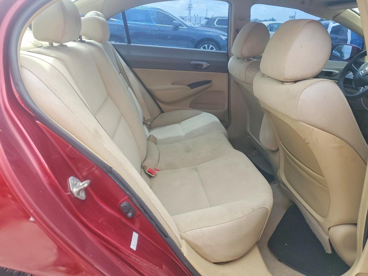 2007 Honda Civic Lx Red vin: 1HGFA16527L087801