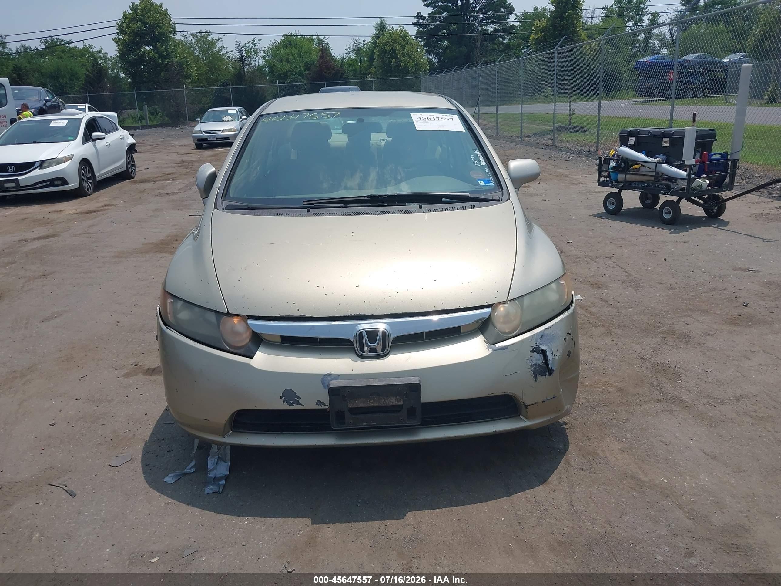 2007 Honda Civic Lx Gold vin: 1HGFA16527L088107