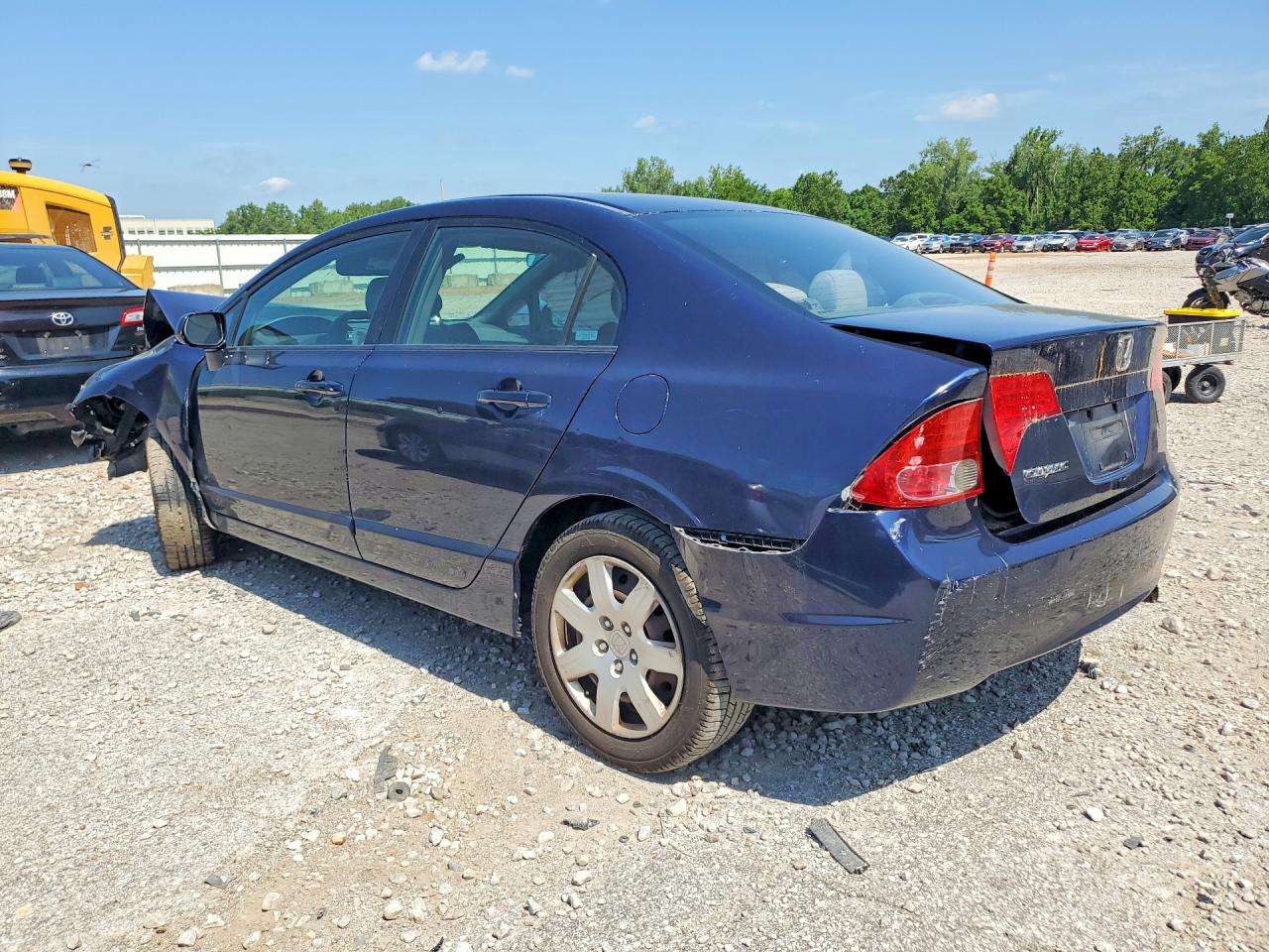 2007 Honda Civic Lx Blue vin: 1HGFA16527L099429