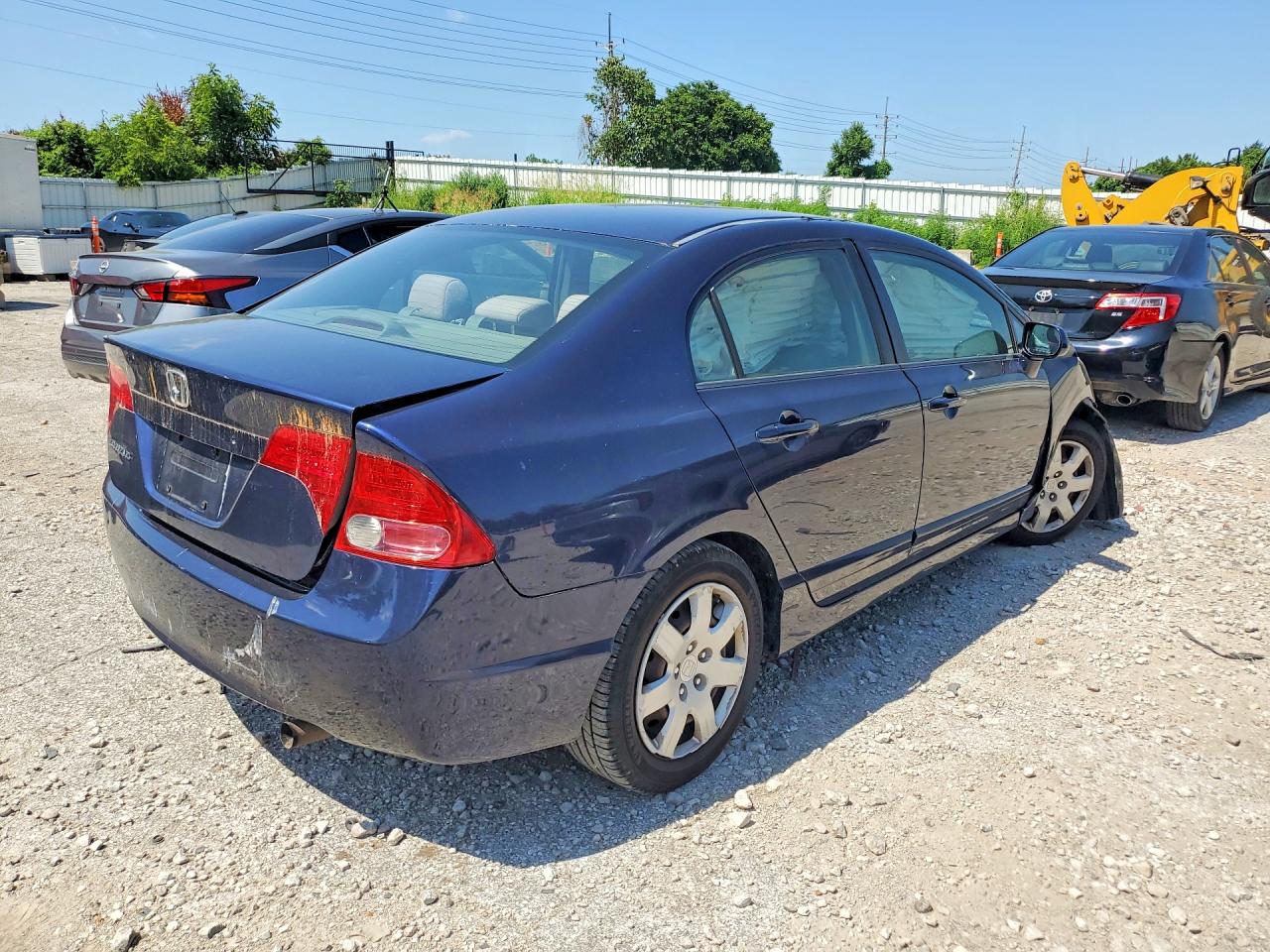 2007 Honda Civic Lx Blue vin: 1HGFA16527L099429