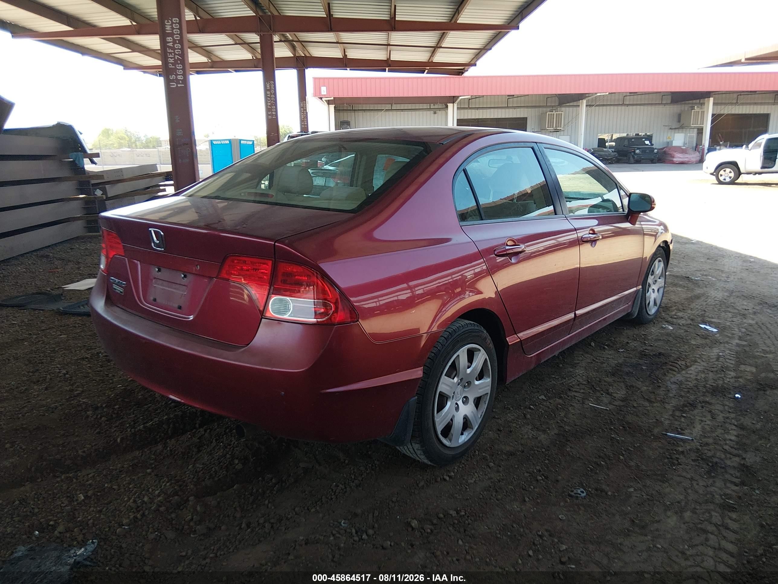 2007 Honda Civic Lx Темно-бордовый vin: 1HGFA16527L106136