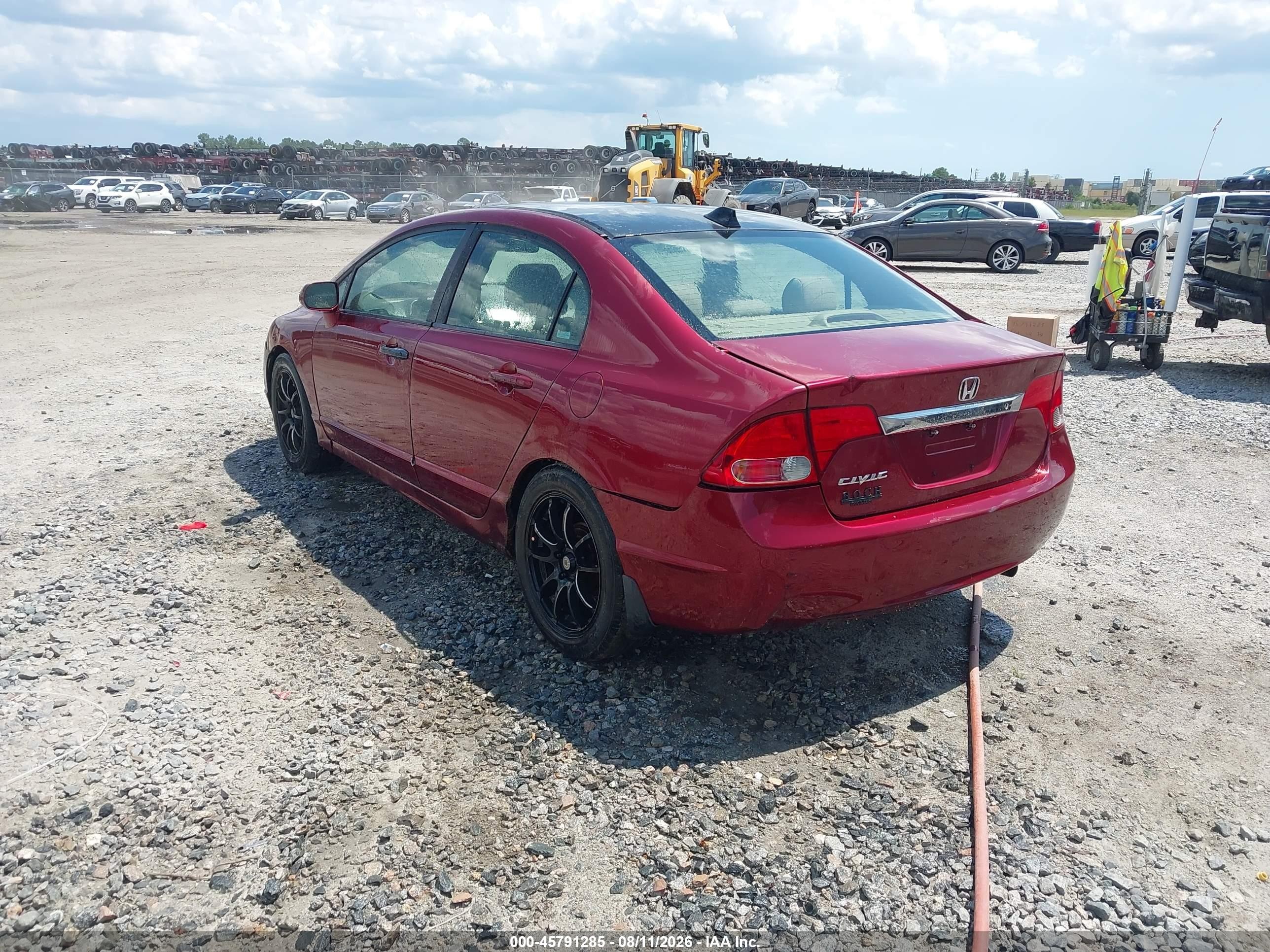 2008 Honda Civic Lx Red vin: 1HGFA16528L000058