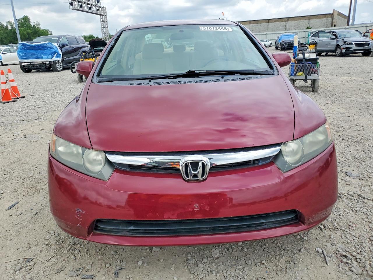 2008 Honda Civic Lx Maroon vin: 1HGFA16528L021816
