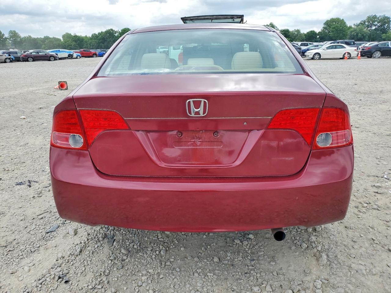 2008 Honda Civic Lx Maroon vin: 1HGFA16528L021816